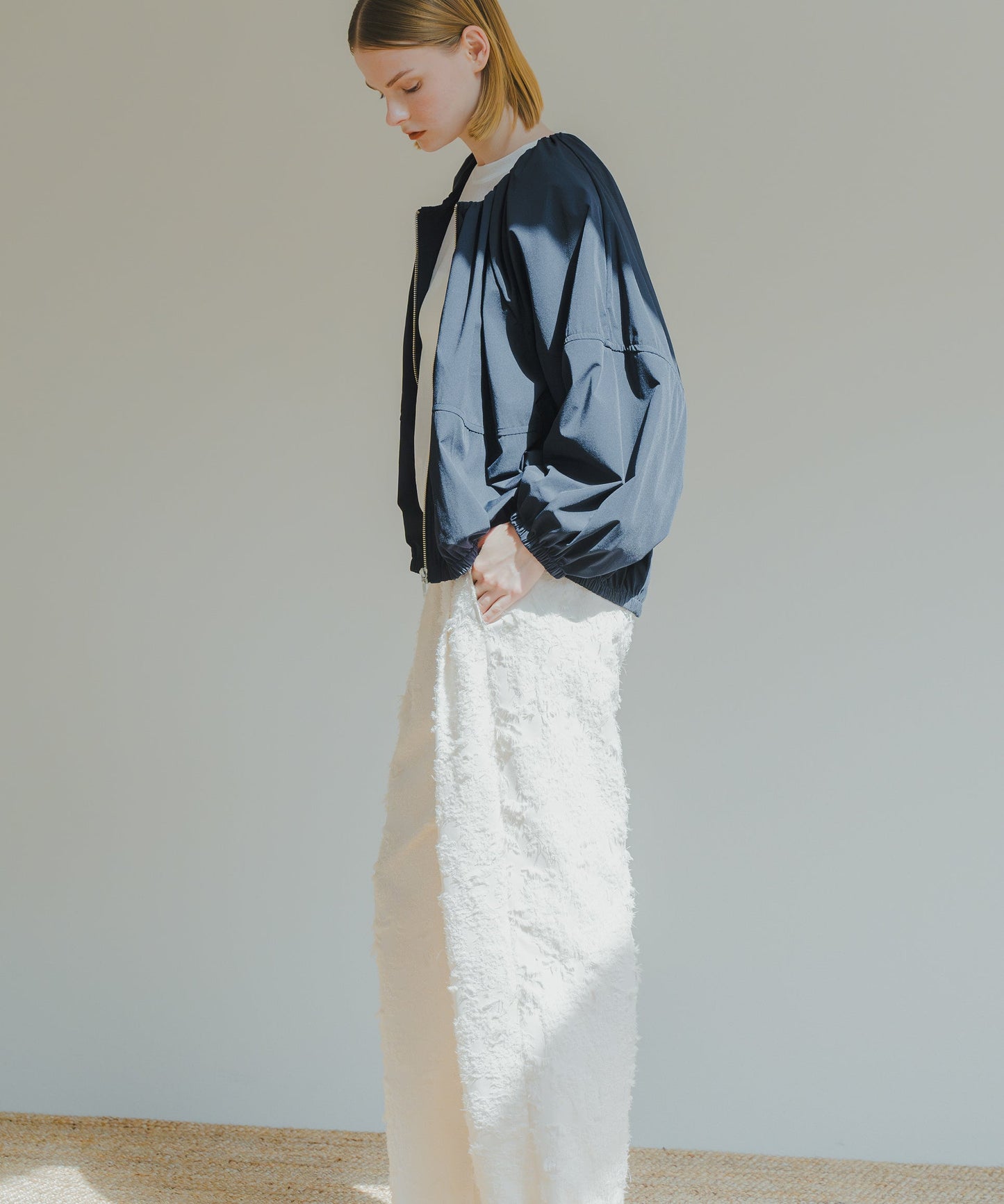 JACQUARD SLACKS / WHT25HPT4051
