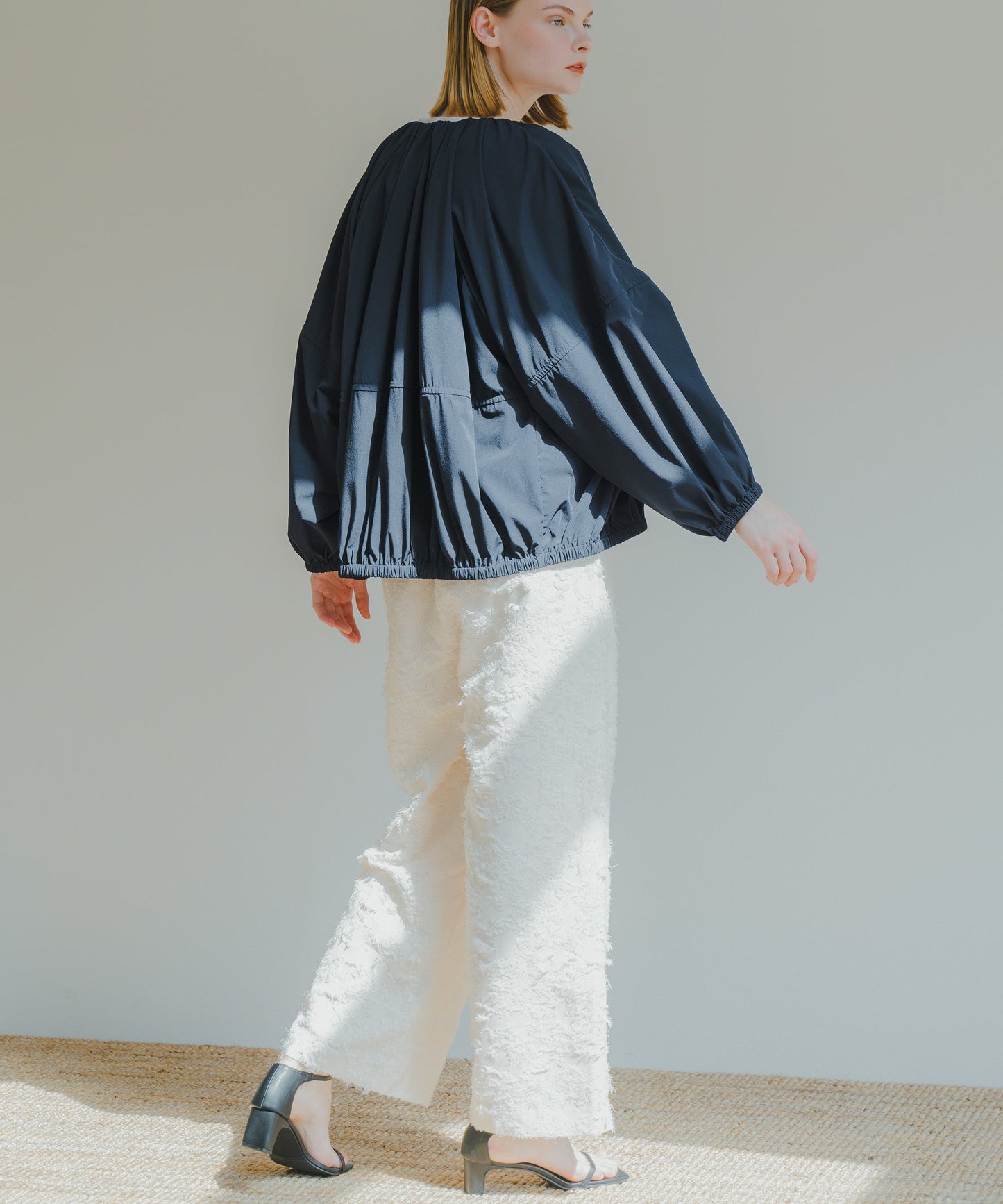 JACQUARD SLACKS / WHT25HPT4051