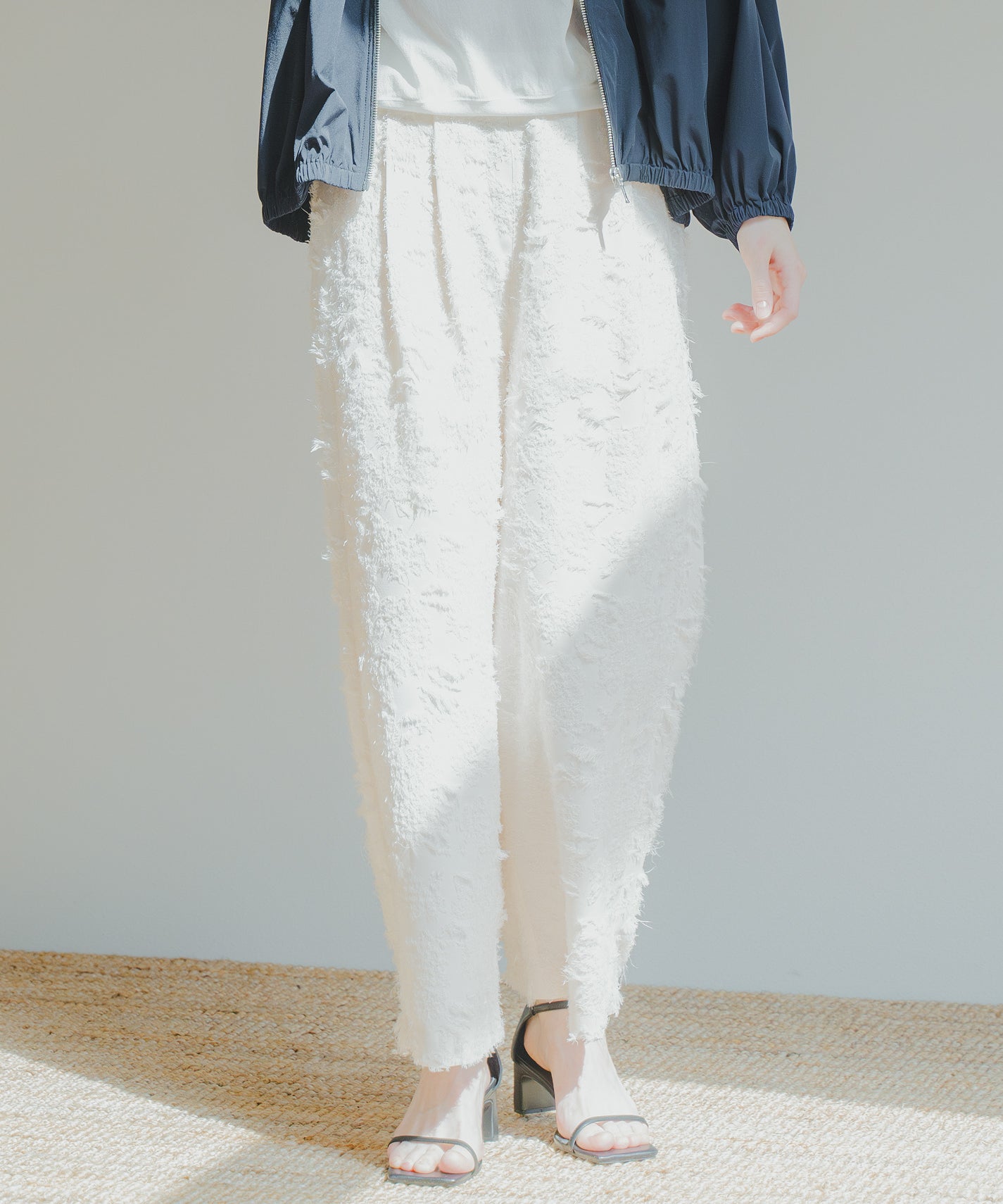 JACQUARD SLACKS / WHT25HPT4051