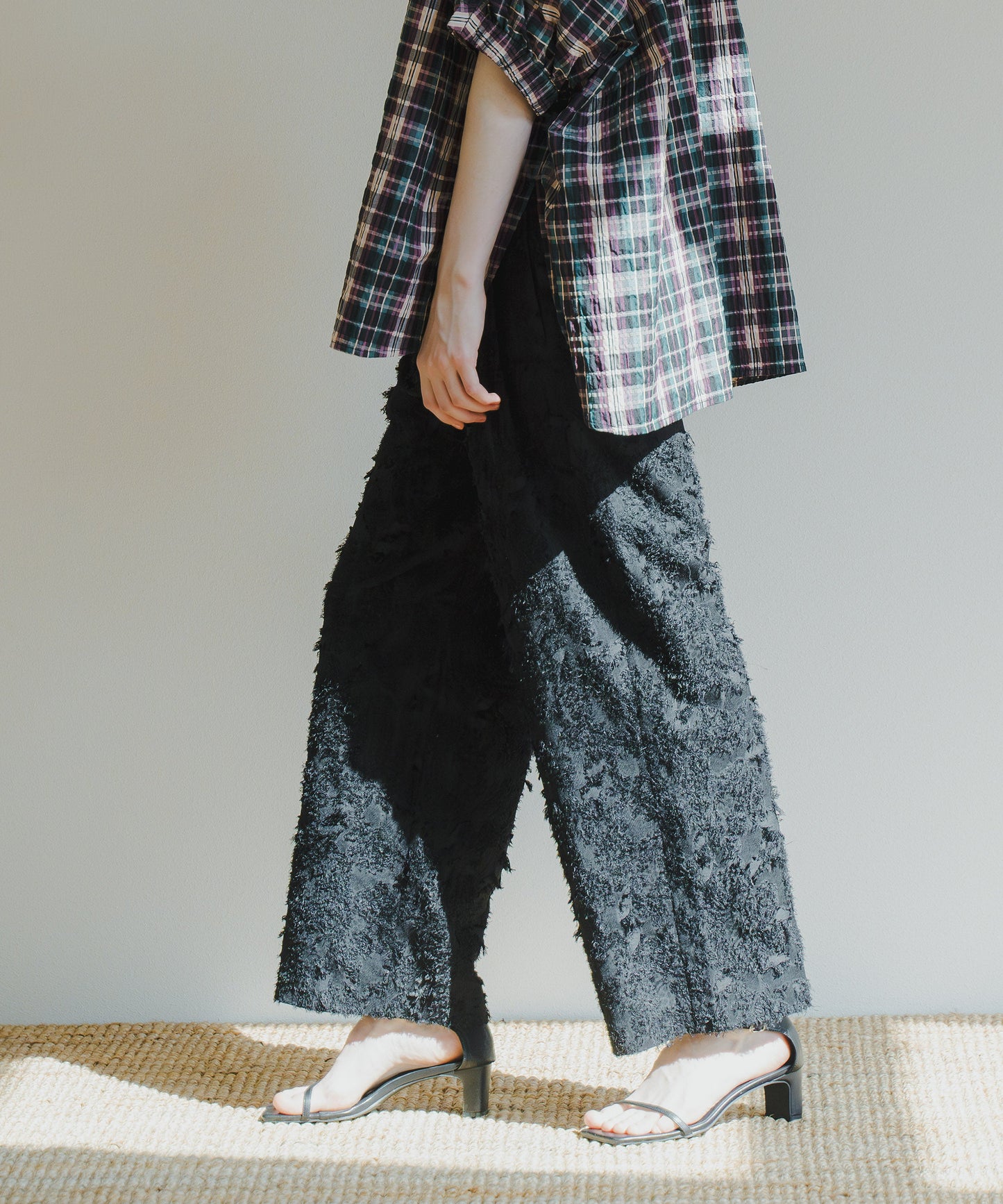 JACQUARD SLACKS / WHT25HPT4051