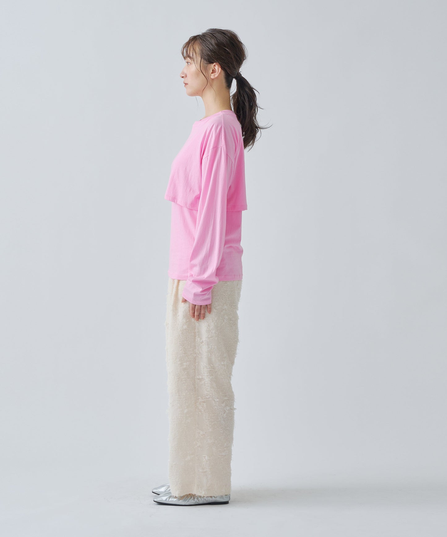 JACQUARD SLACKS / WHT25HPT4051