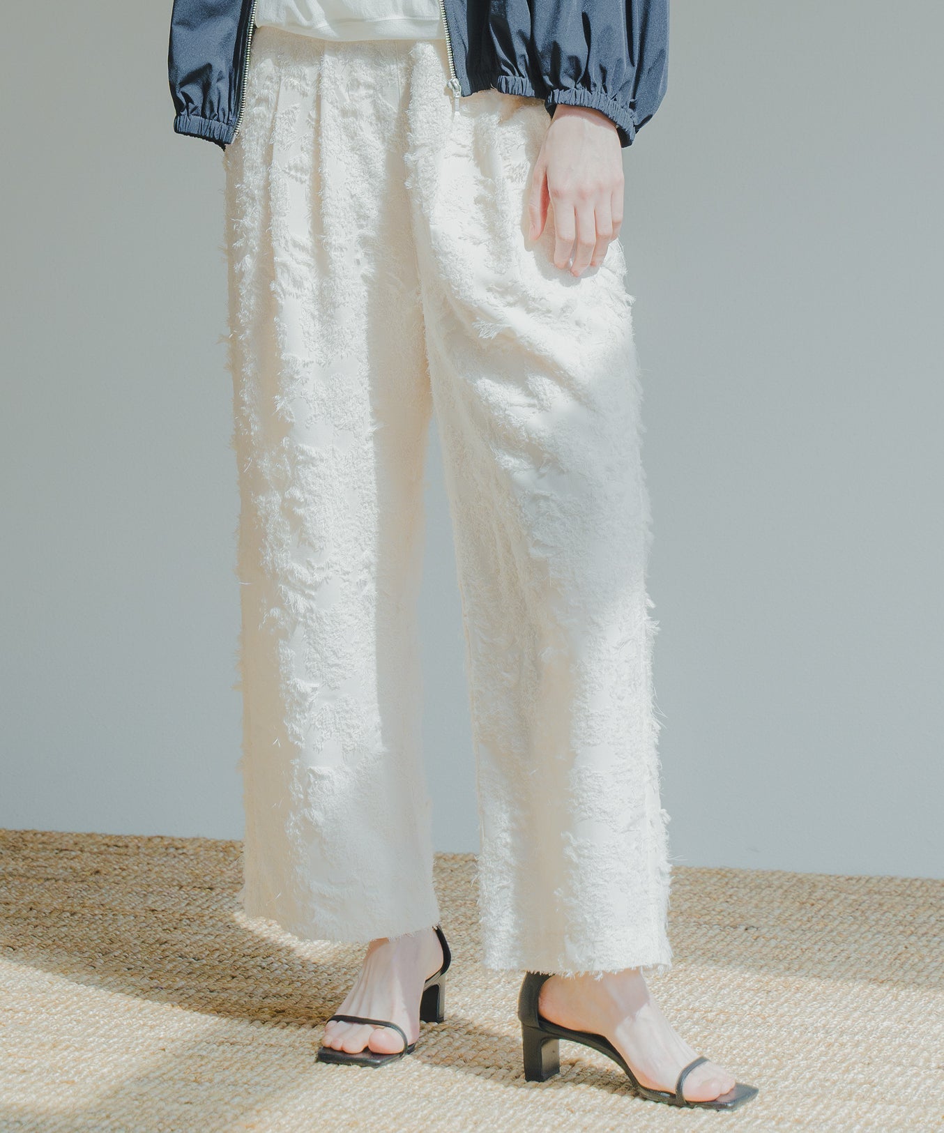 JACQUARD SLACKS / WHT25HPT4051