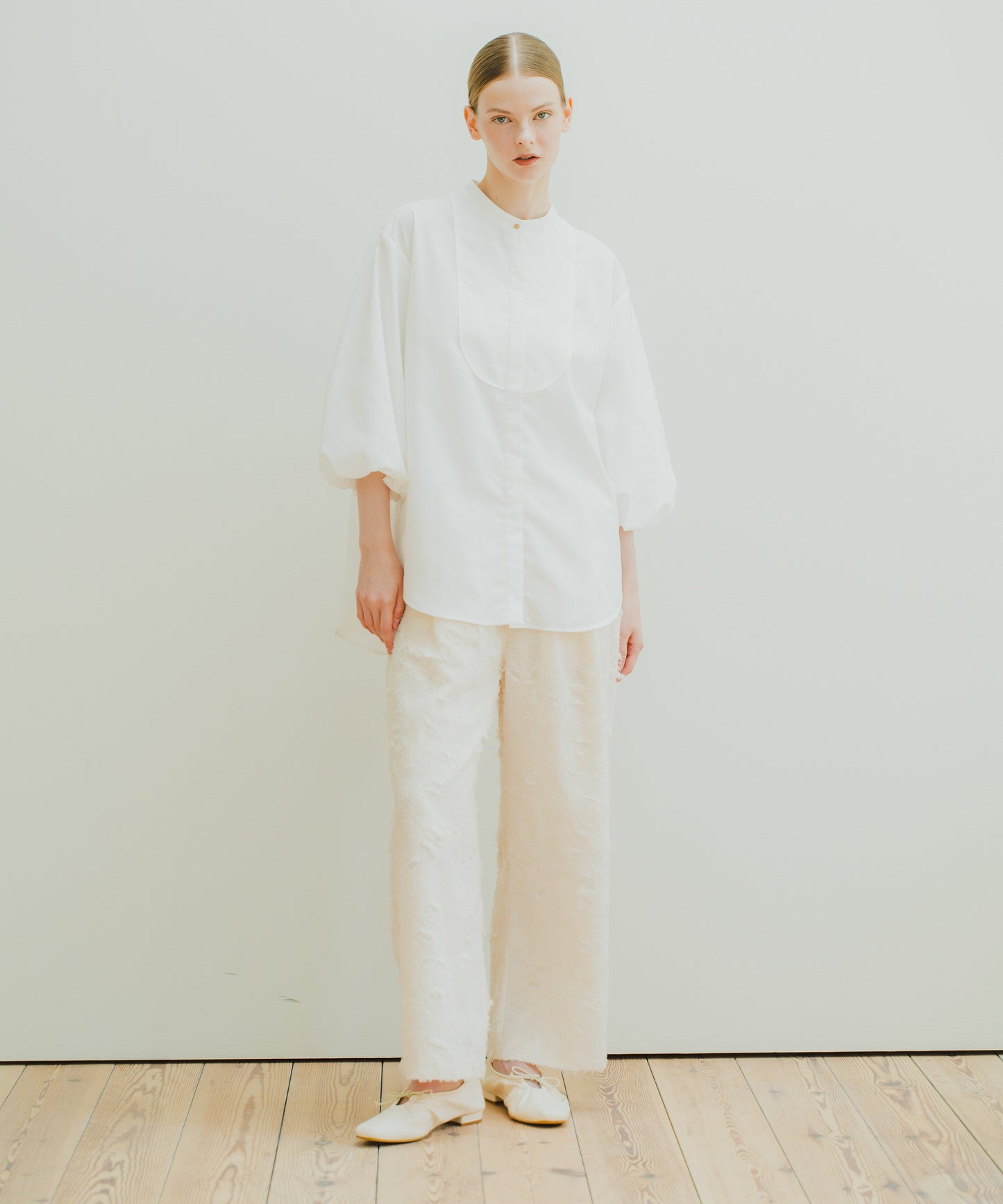 JACQUARD SLACKS / WHT25HPT4051