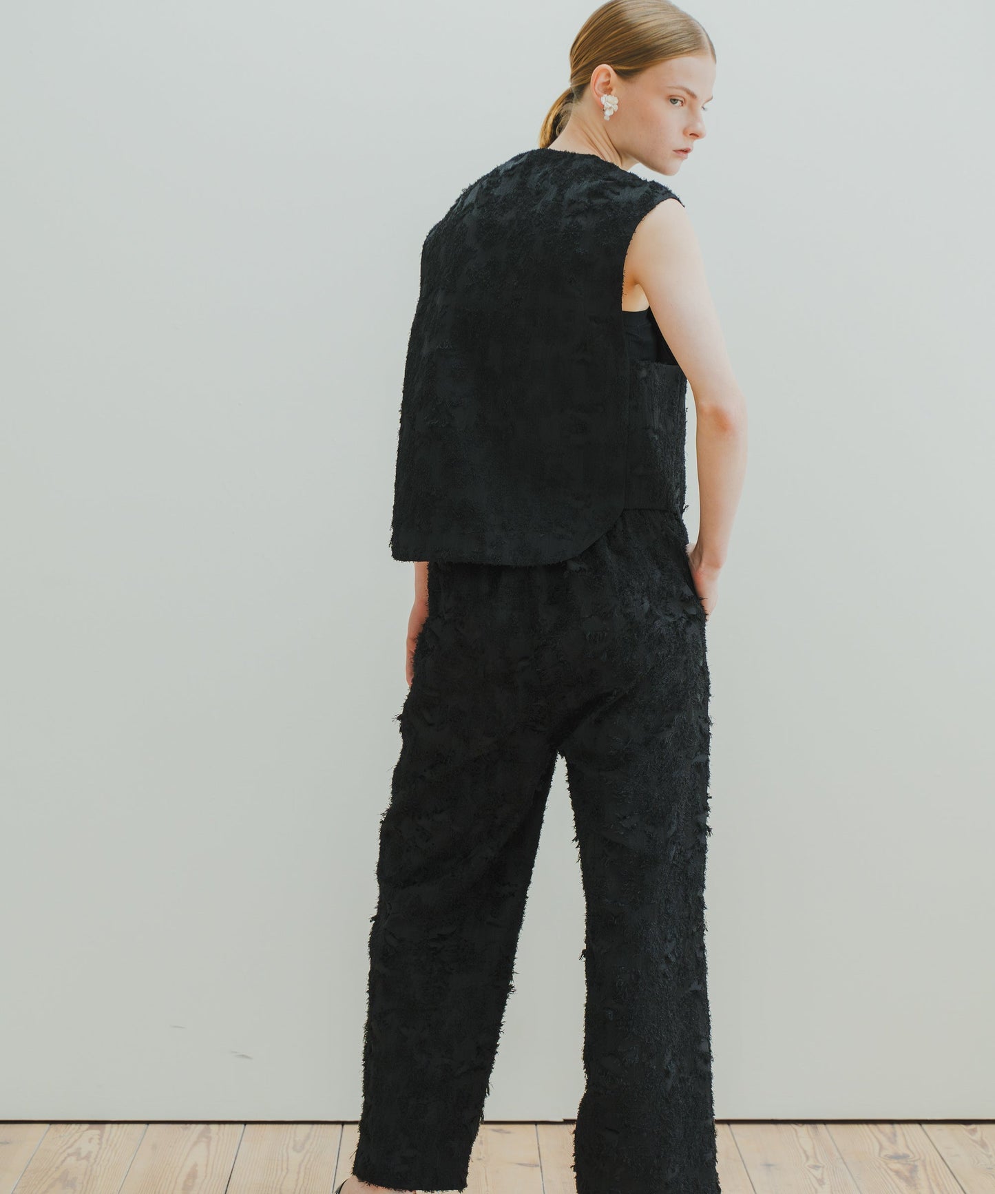 JACQUARD SLACKS / WHT25HPT4051