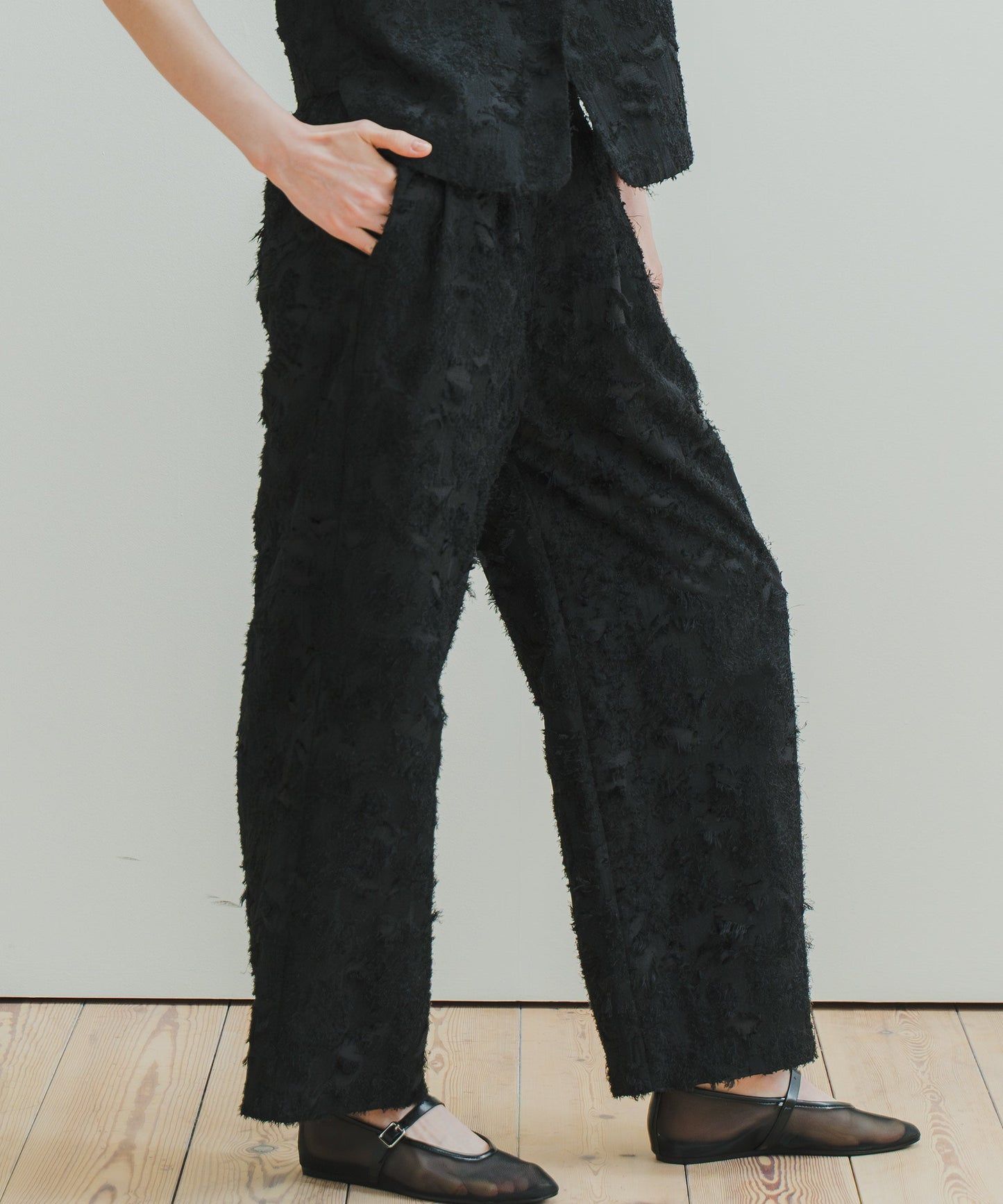 JACQUARD SLACKS / WHT25HPT4051