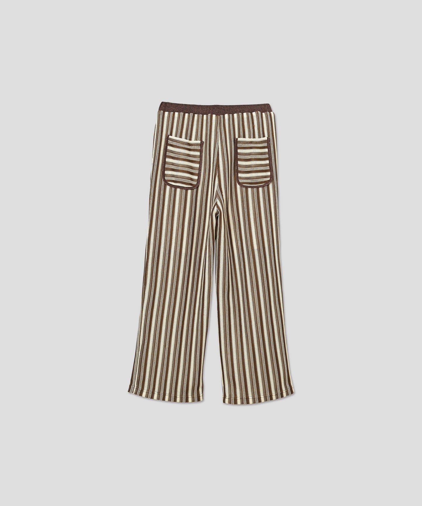 STRIPE OPEN WORK PANTS / WHT25HPT4052