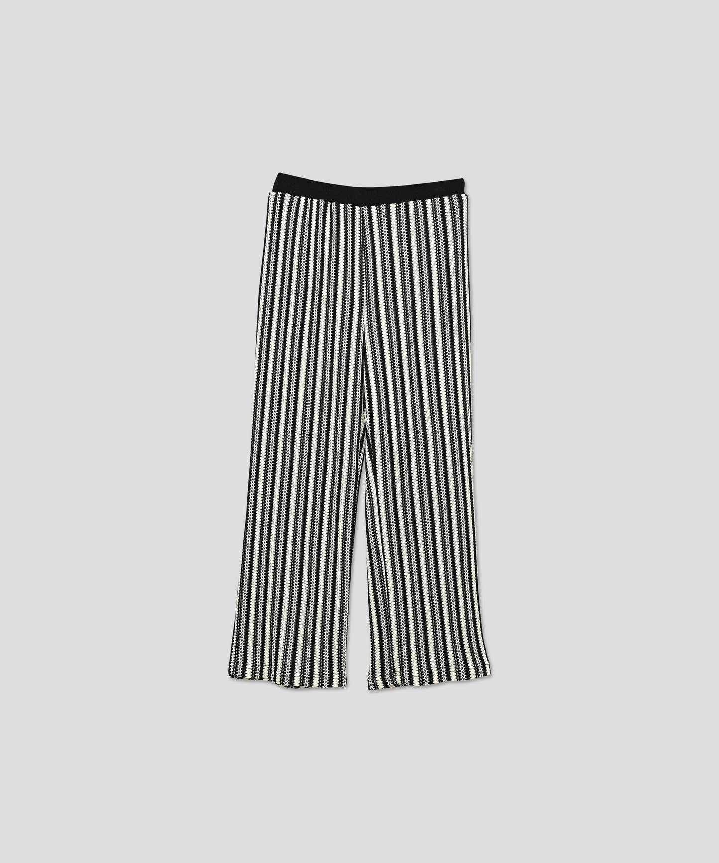 STRIPE OPEN WORK PANTS / WHT25HPT4052