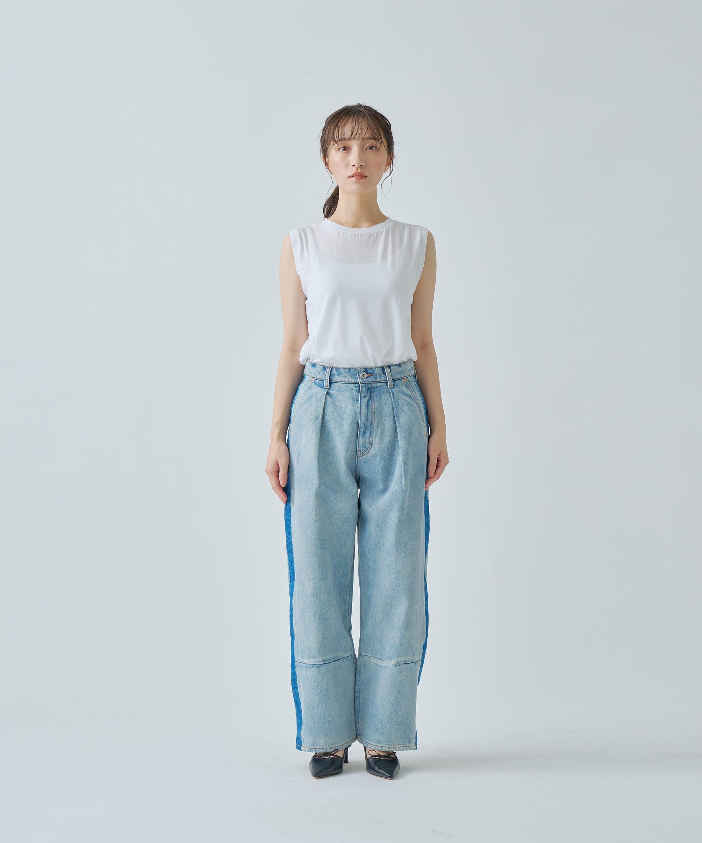 side line denim / WHT25HPT4053