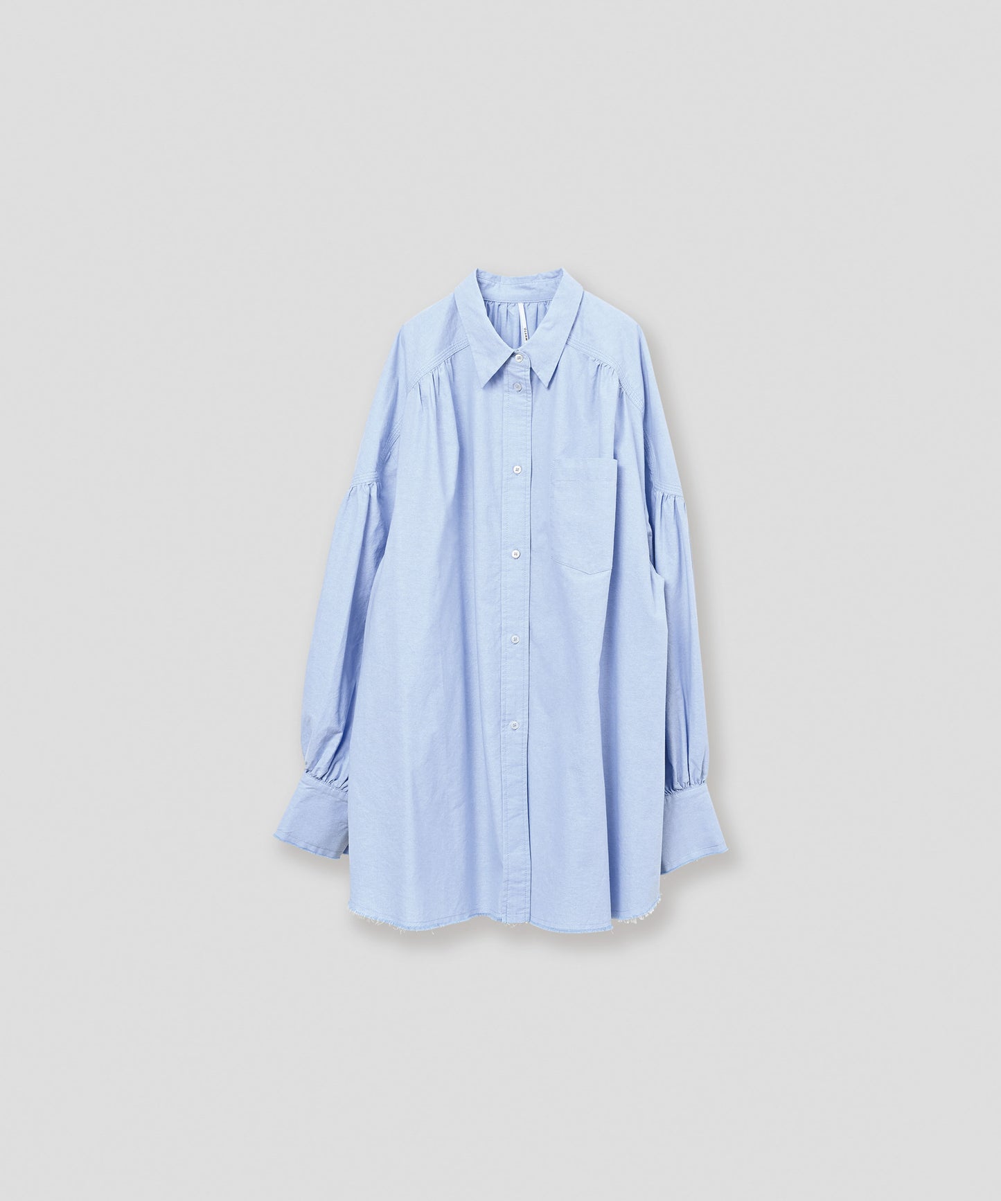 oxford volume blouse / WHT26FBL4103