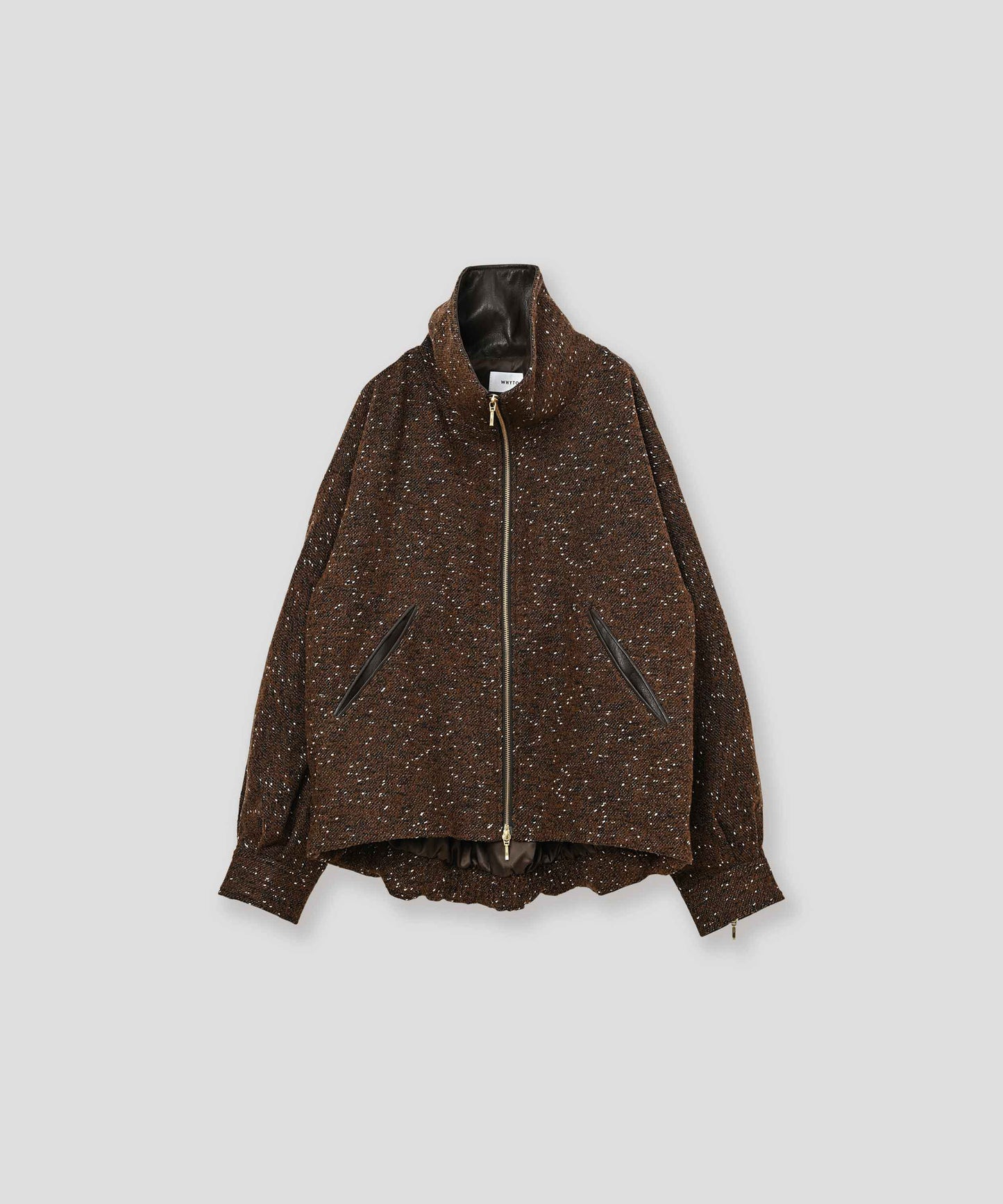 nep wool zip blouson / WHT26FJK4064