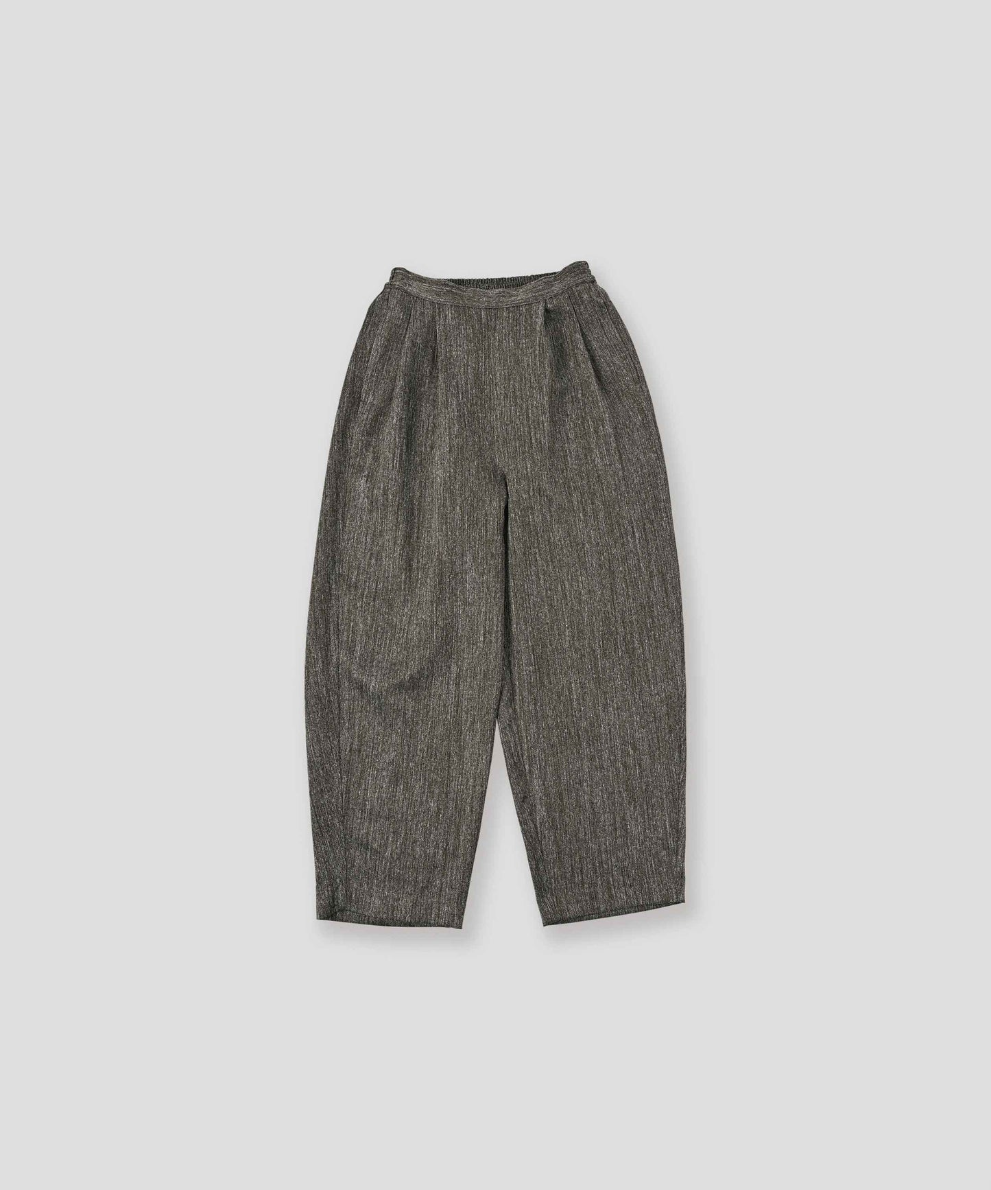 tweed satin tapered pants / WHT26FPT4080