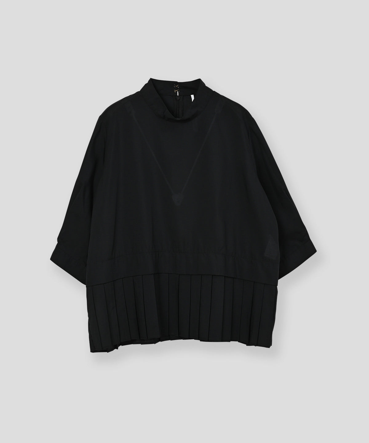 hem pleats blouse / WHT21FBL4004