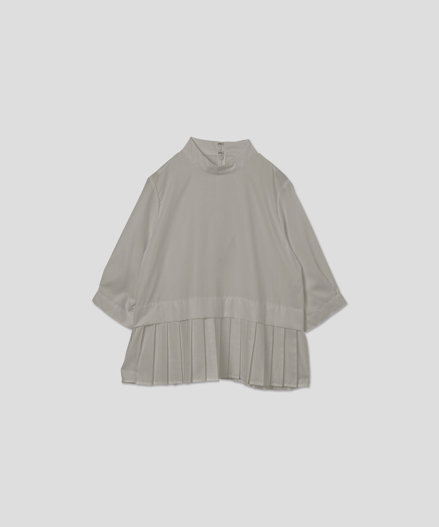 hem pleats blouse / WHT21FBL4004