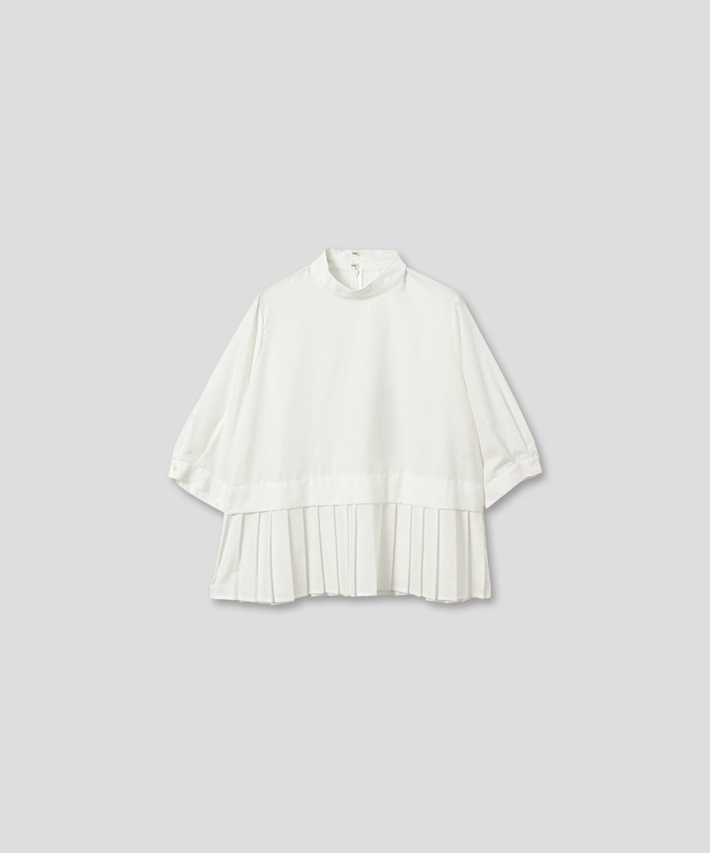 hem pleats blouse / WHT21FBL4004