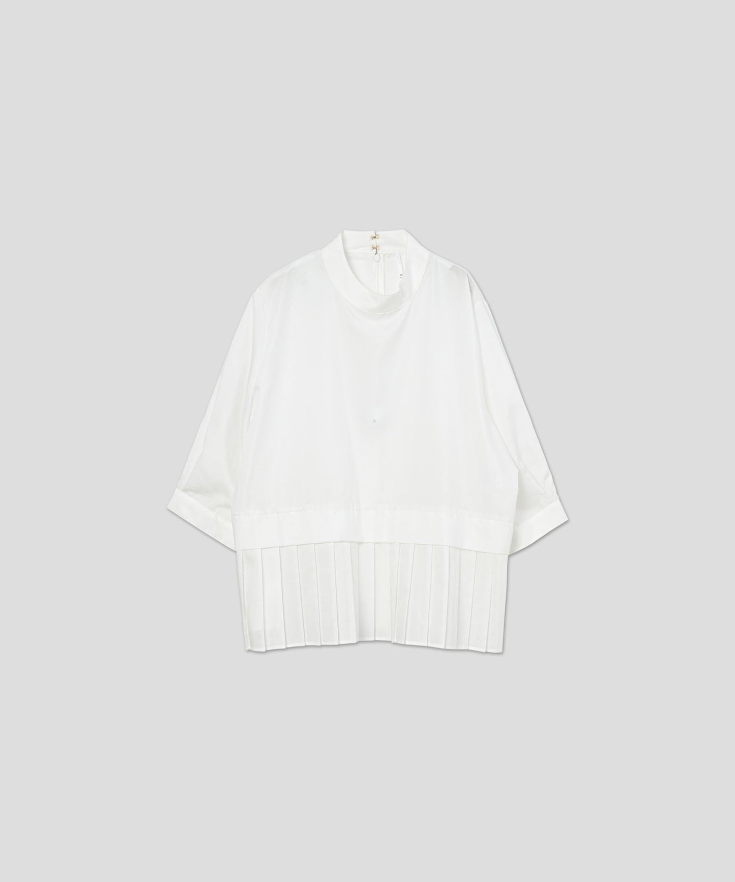 hem pleats blouse / WHT21FBL4004