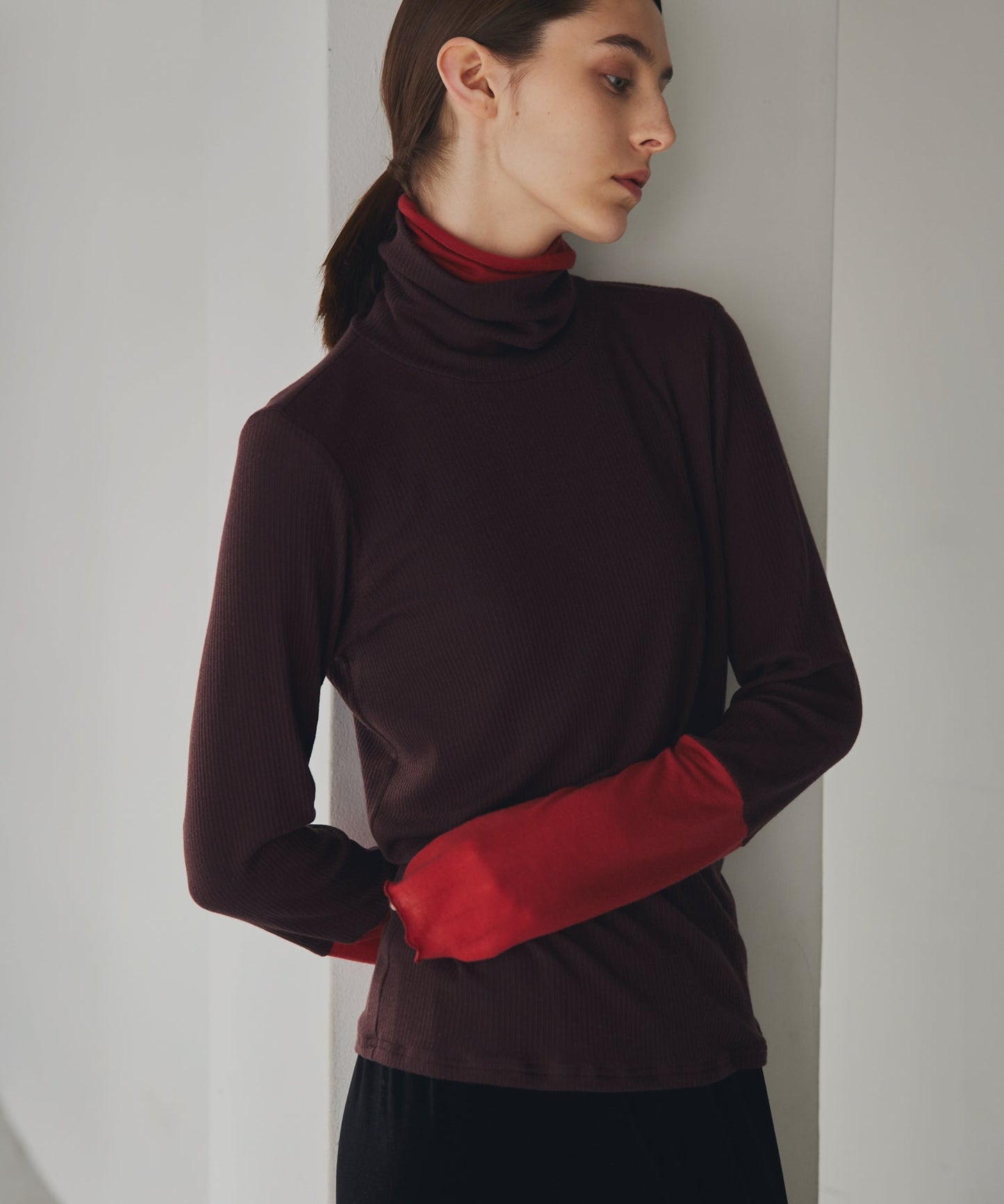 cashmere silk layered turtle