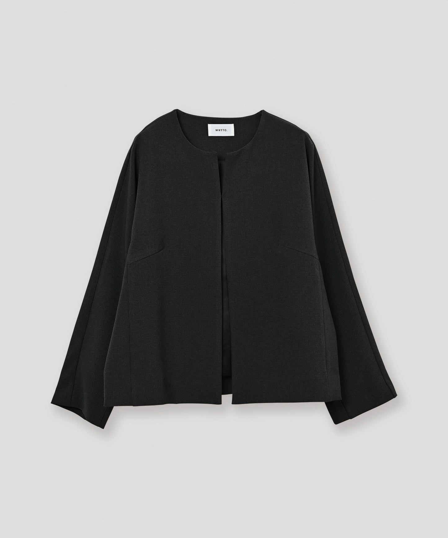 no collar jacket / WHT23HJK4021