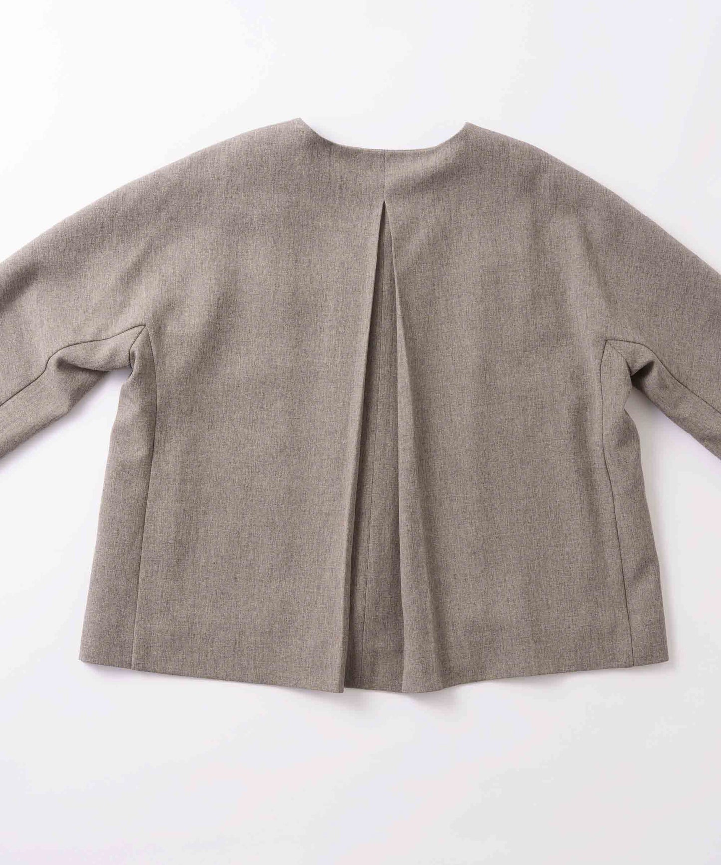 no collar jacket / WHT23HJK4021