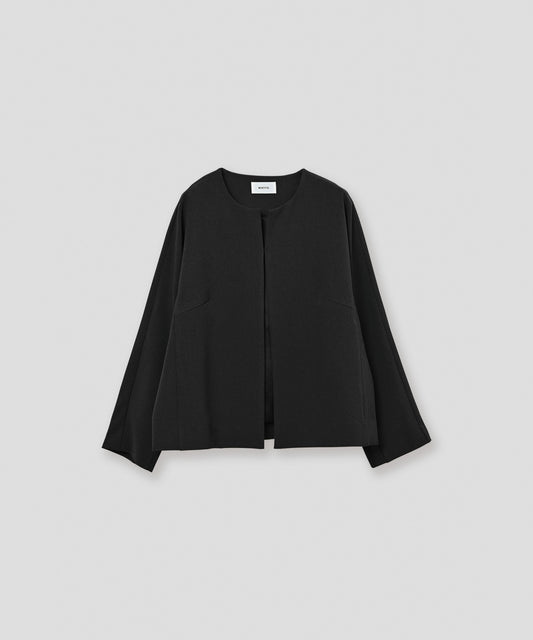no collar jacket / WHT23HJK4021