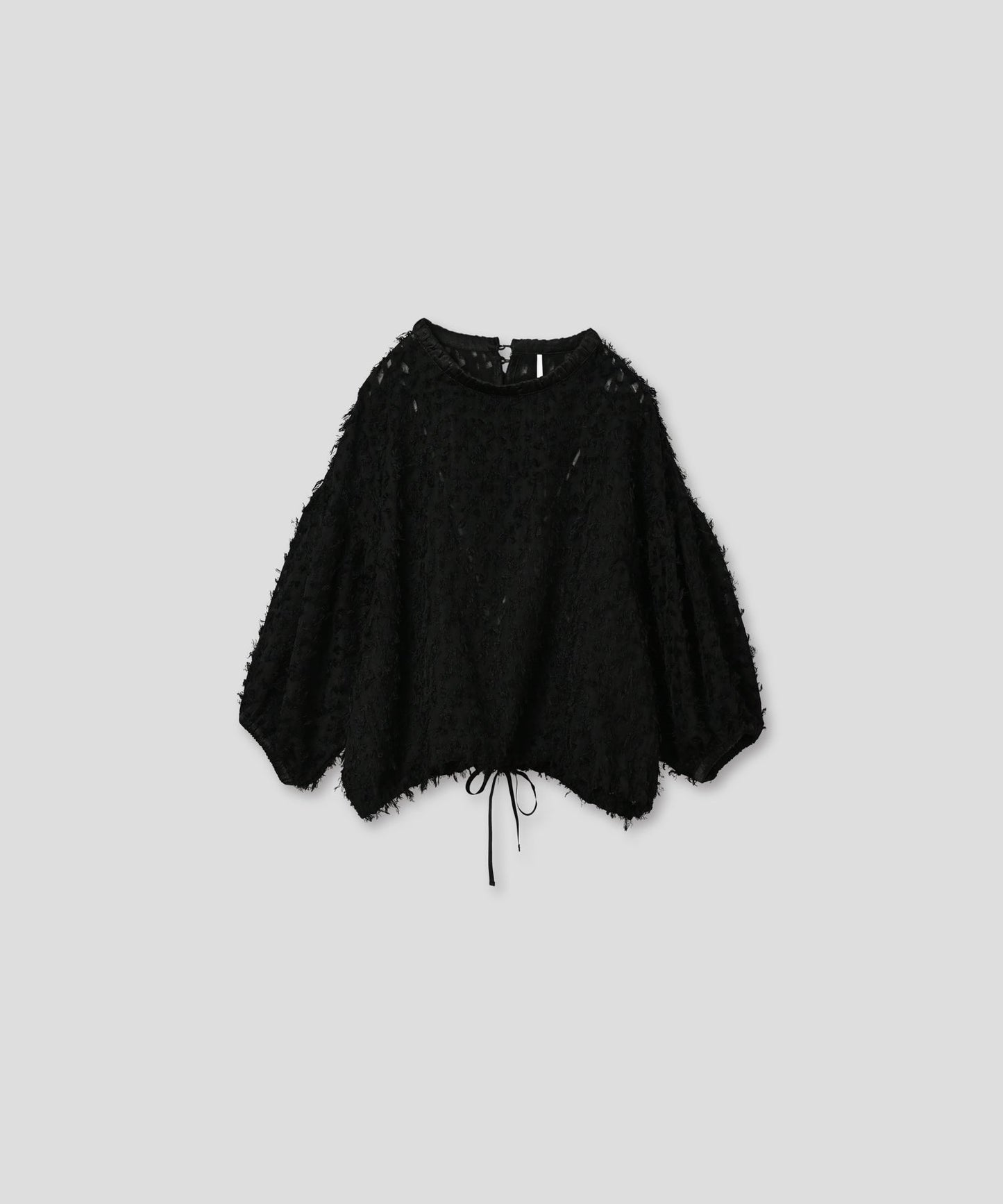 jacquard volume blouse / WHT24FBL4053