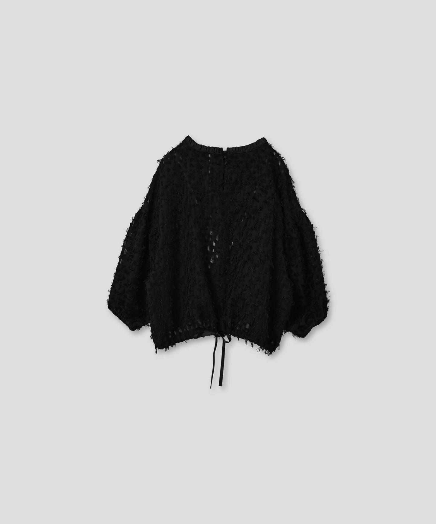 jacquard volume blouse / WHT24FBL4053