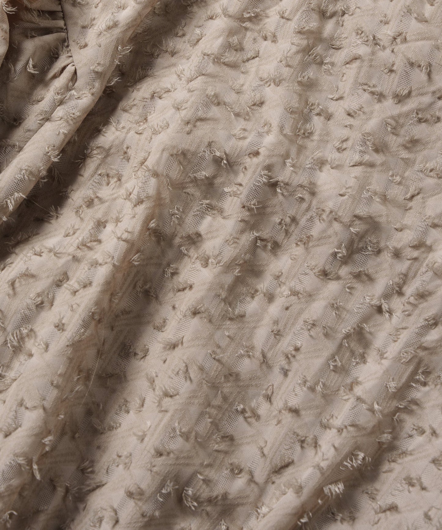 jacquard volume blouse / WHT24FBL4053