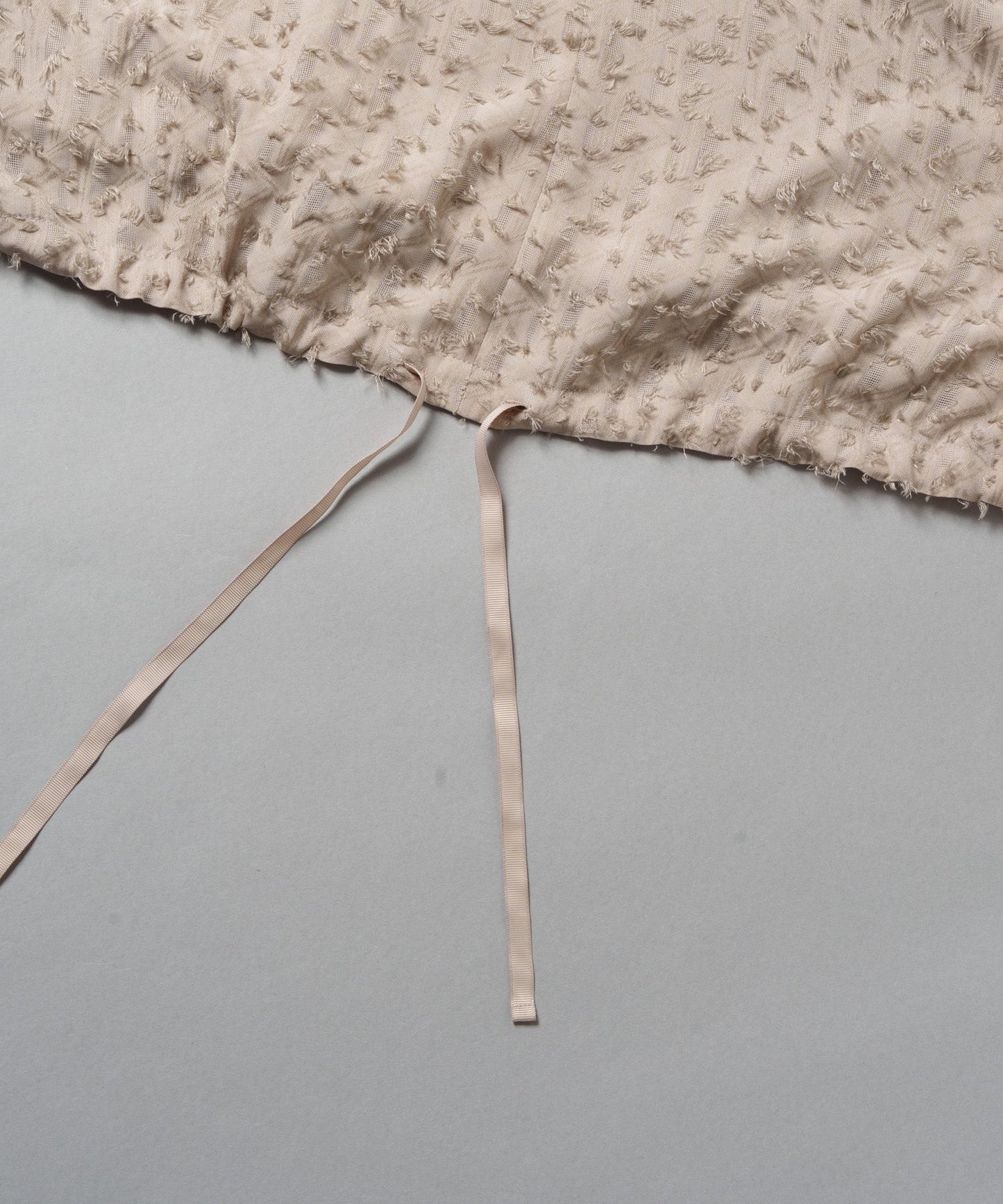 jacquard volume blouse / WHT24FBL4053