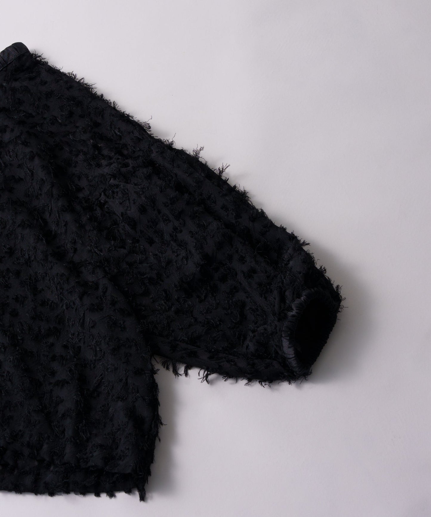 jacquard volume blouse / WHT24FBL4053