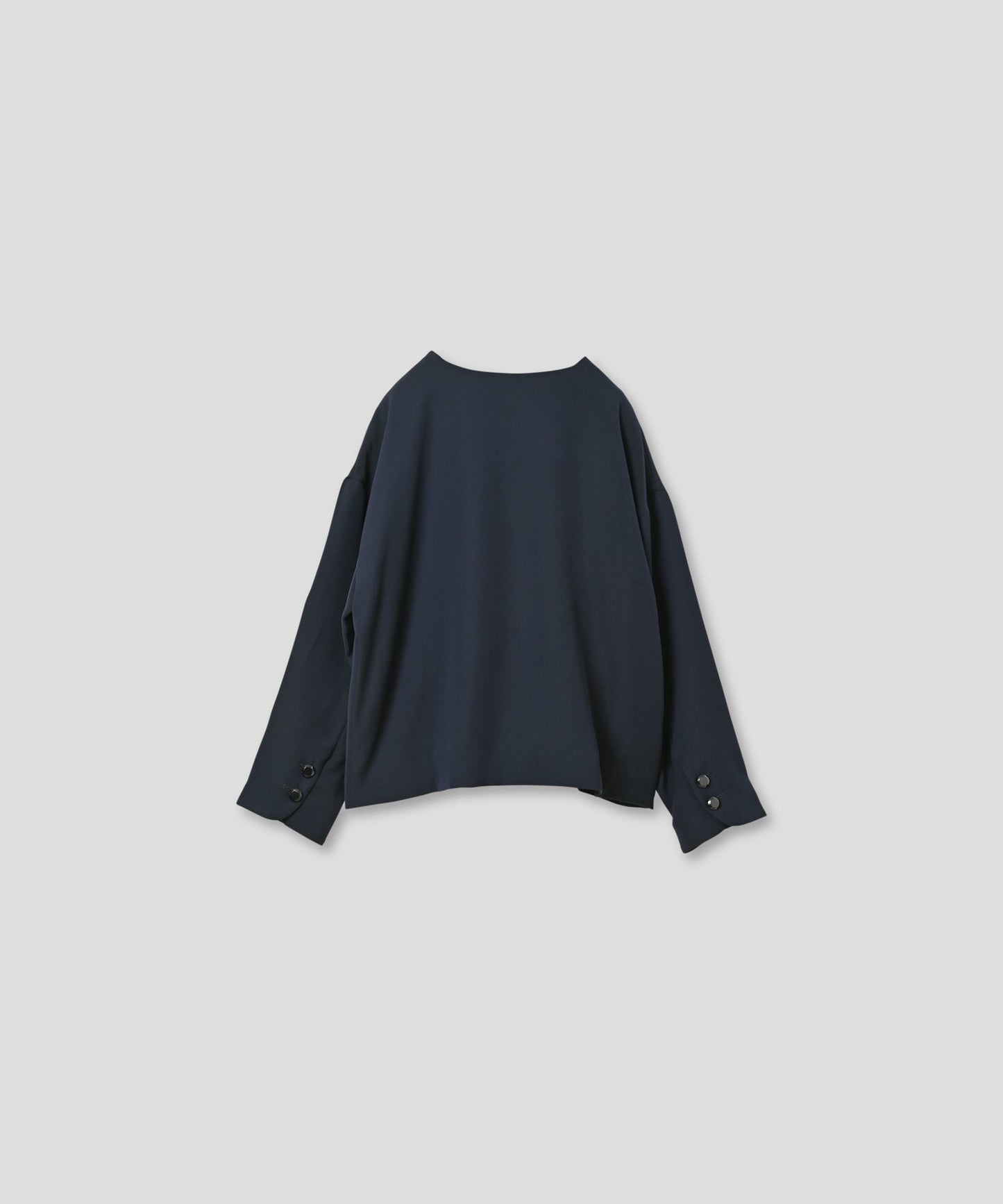 no collar button jacket / WHT24FJK4035