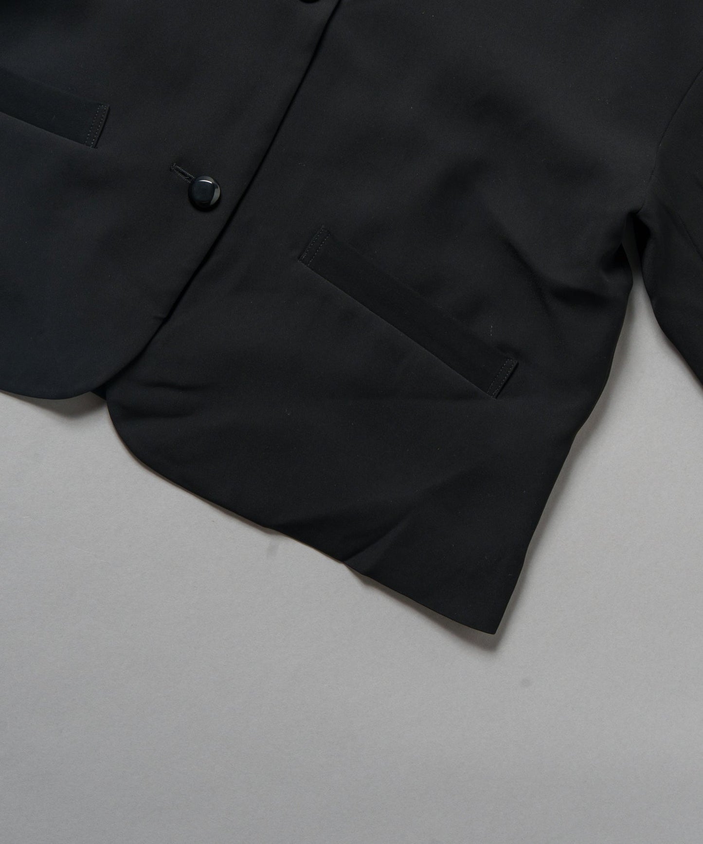 no collar button jacket / WHT24FJK4035