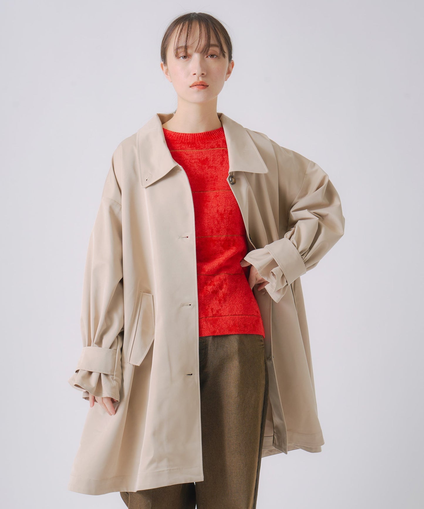 tent layered coat / WHT25FJK4050