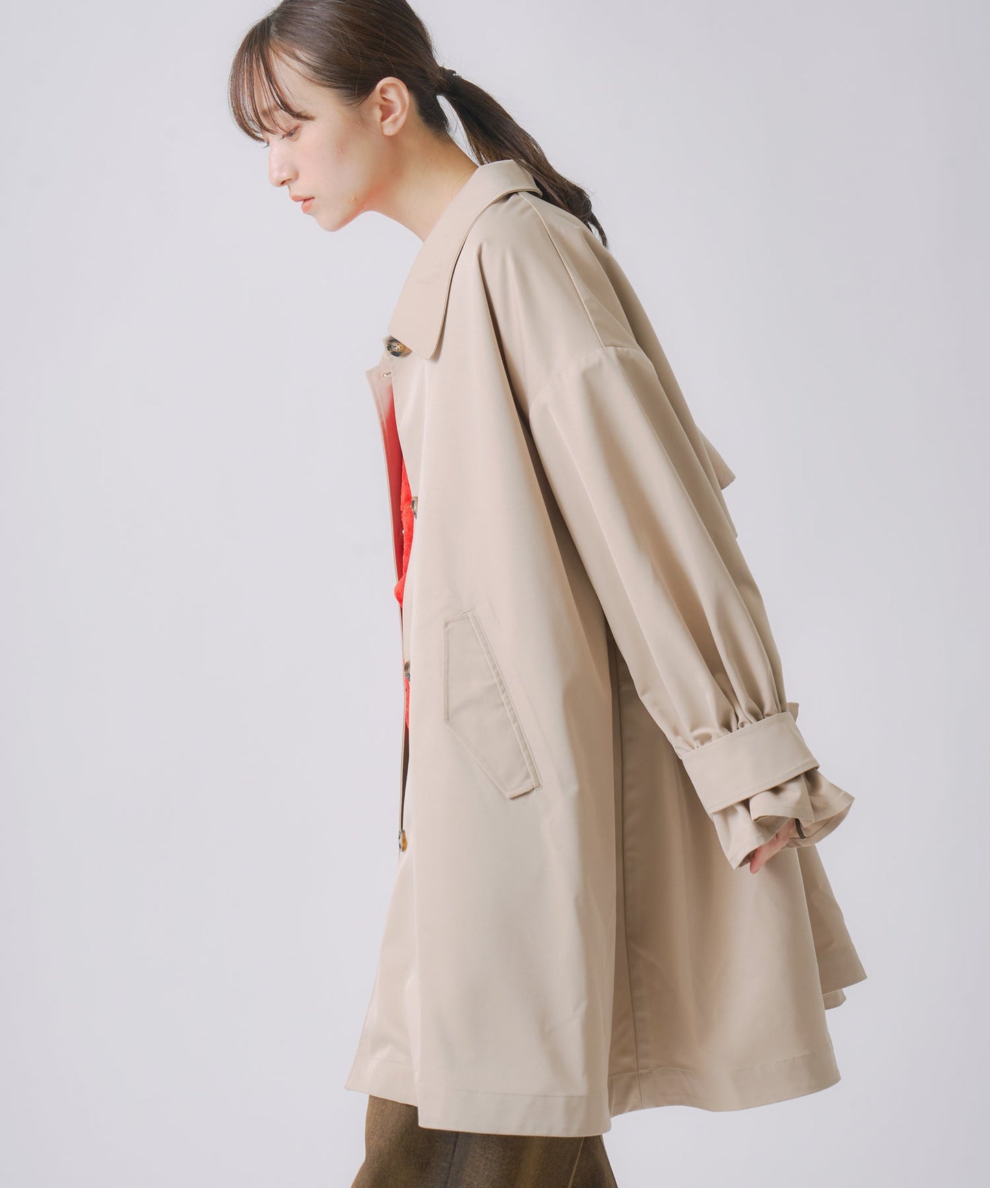 tent layered coat / WHT25FJK4050