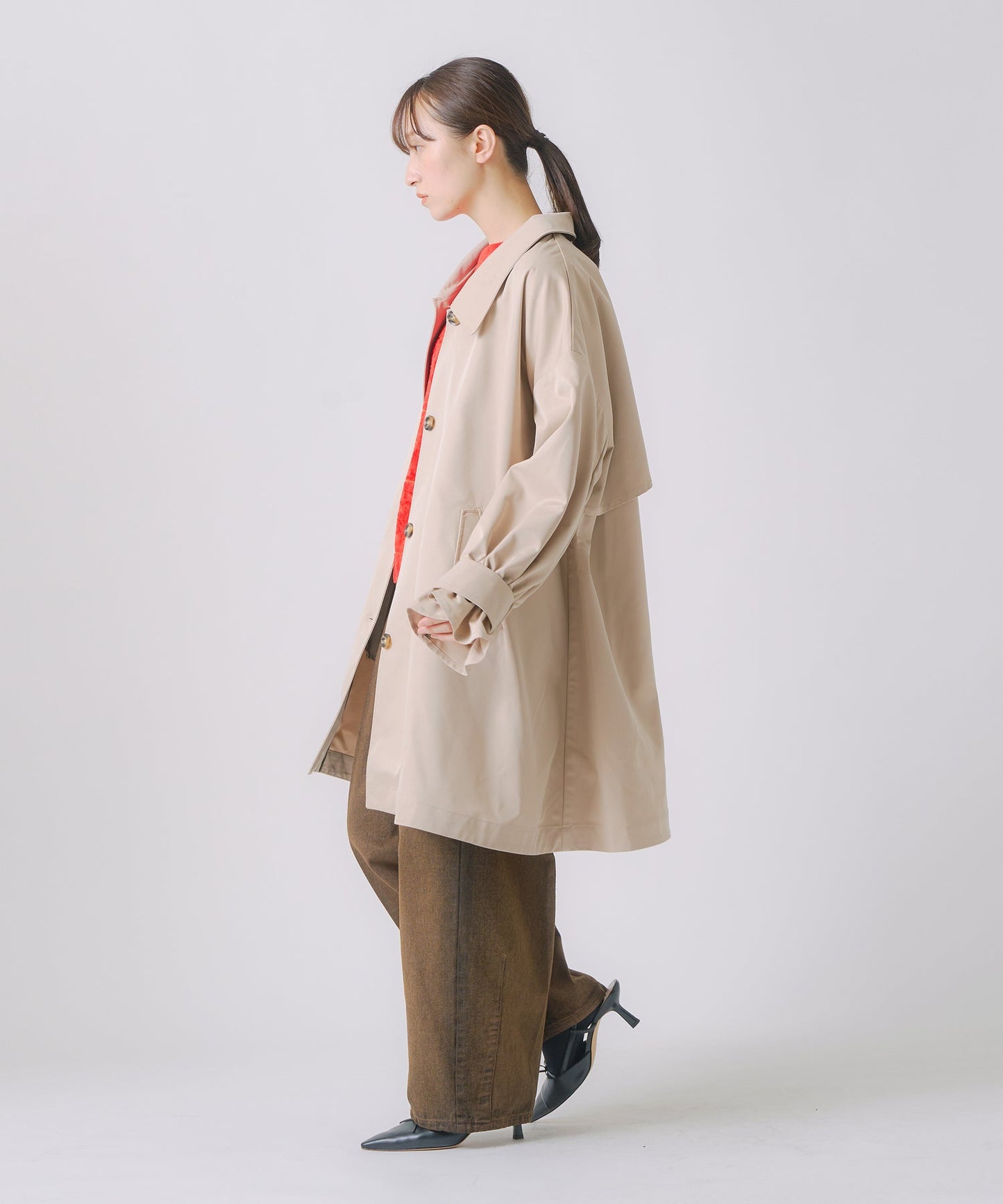 tent layered coat / WHT25FJK4050