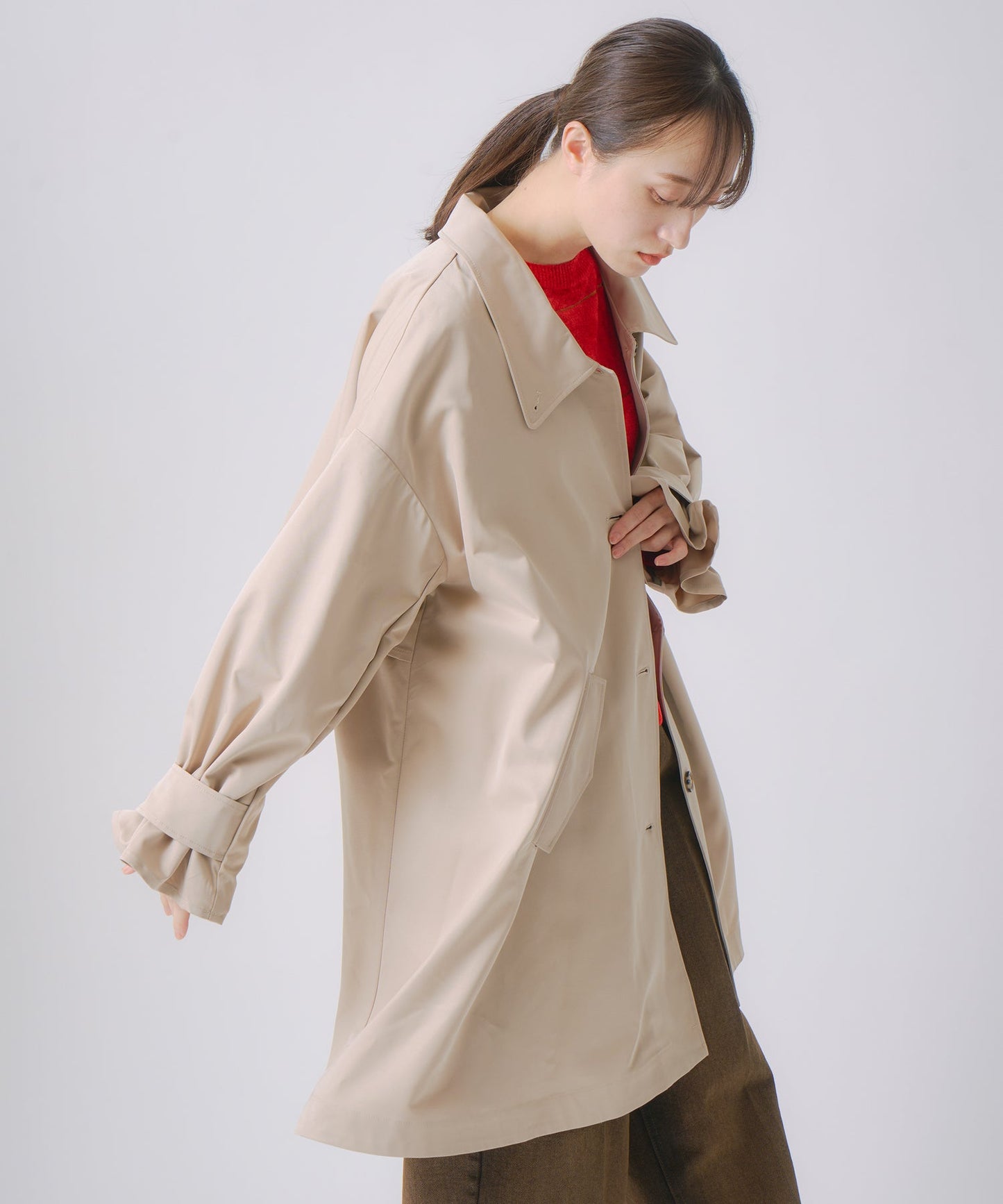 tent layered coat / WHT25FJK4050