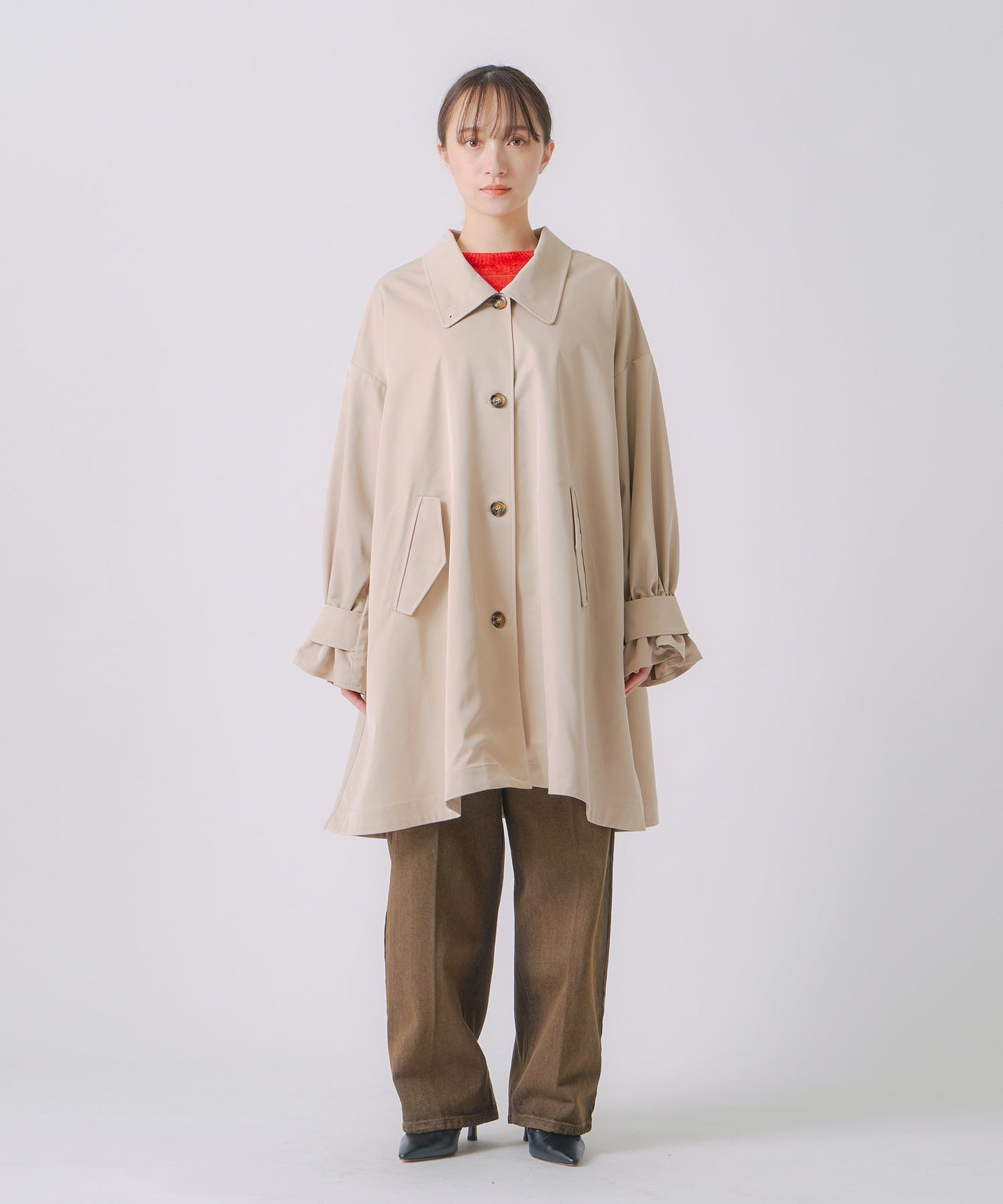 tent layered coat / WHT25FJK4050