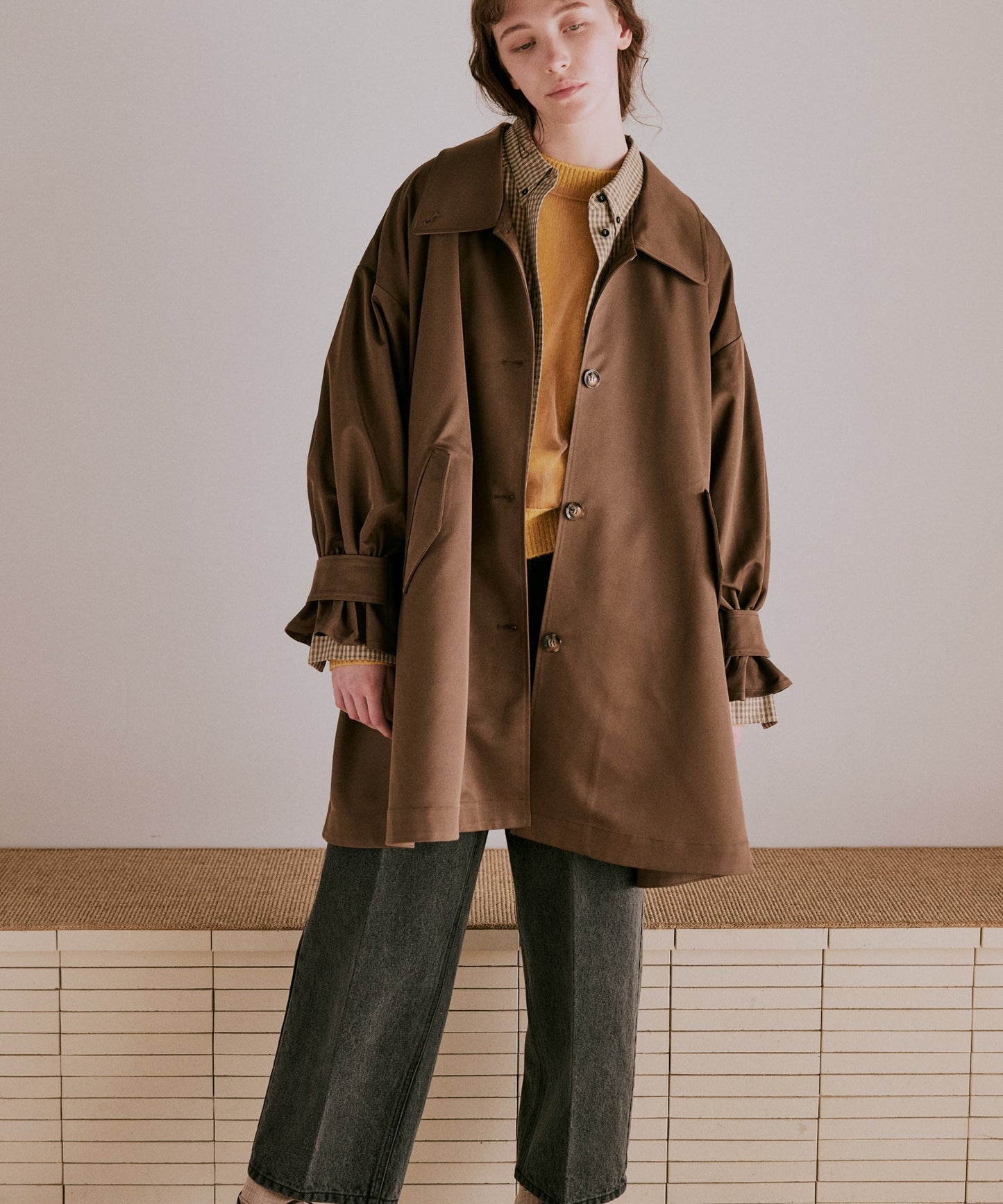 tent layered coat / WHT25FJK4050