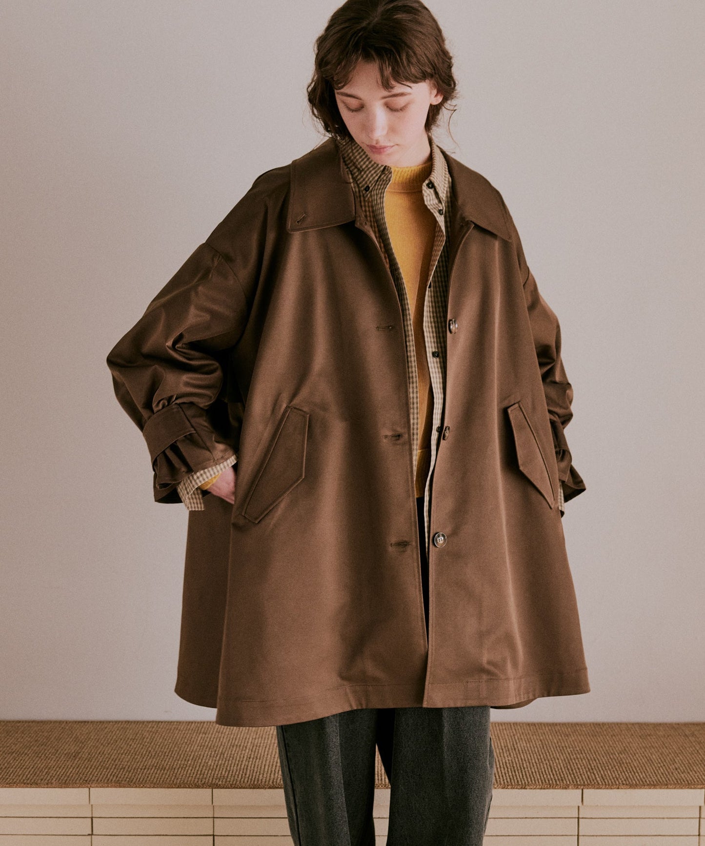 tent layered coat / WHT25FJK4050