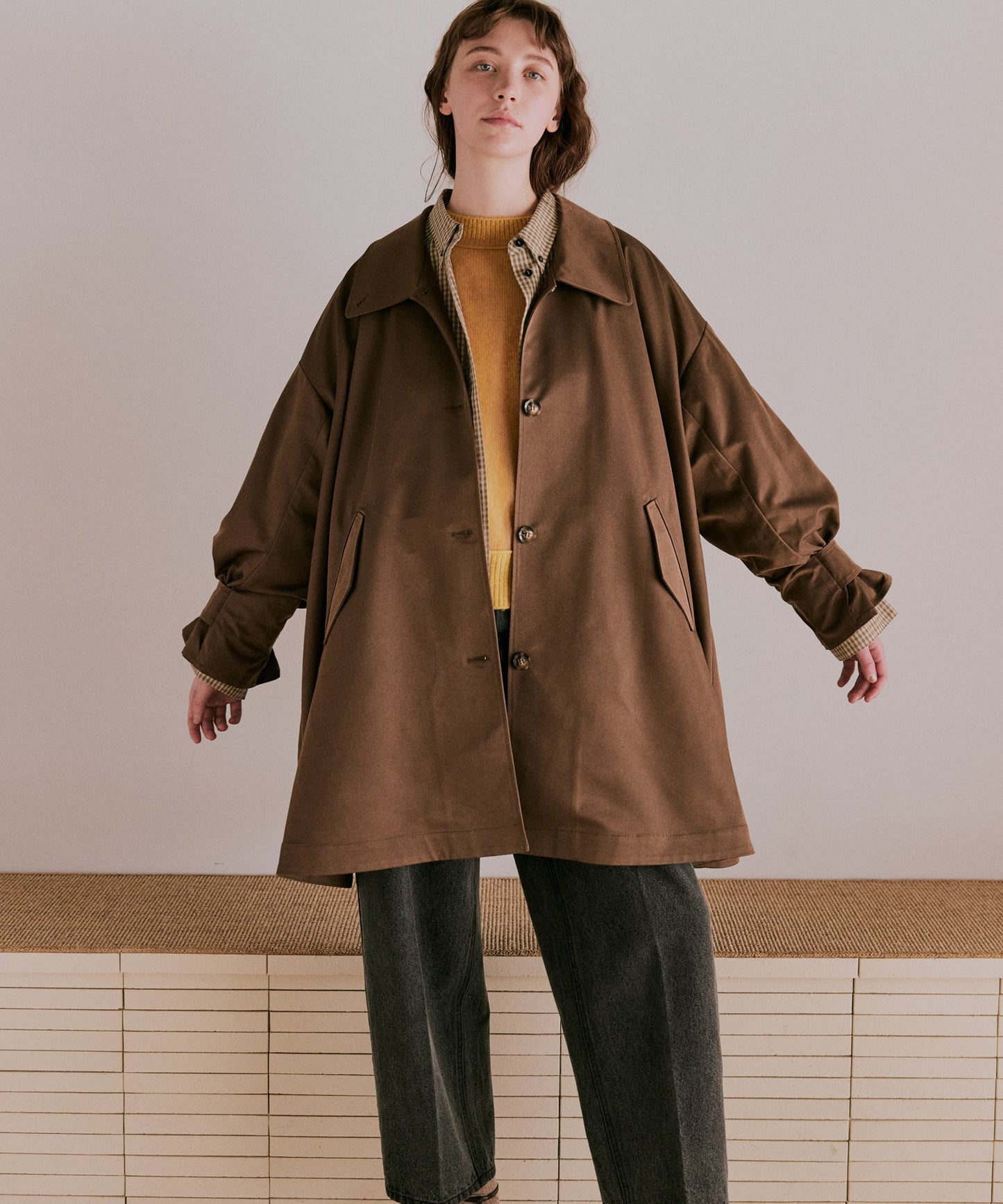 tent layered coat / WHT25FJK4050