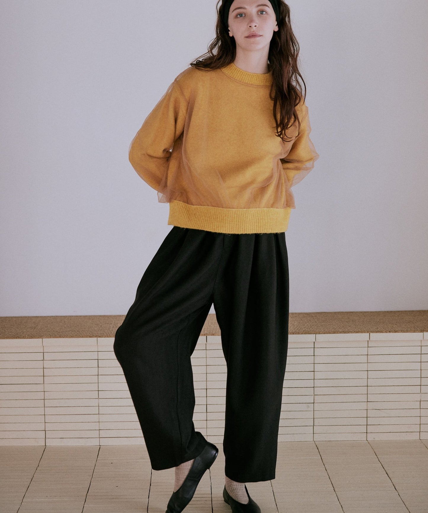 tack design trouser / WHT25FPT4059
