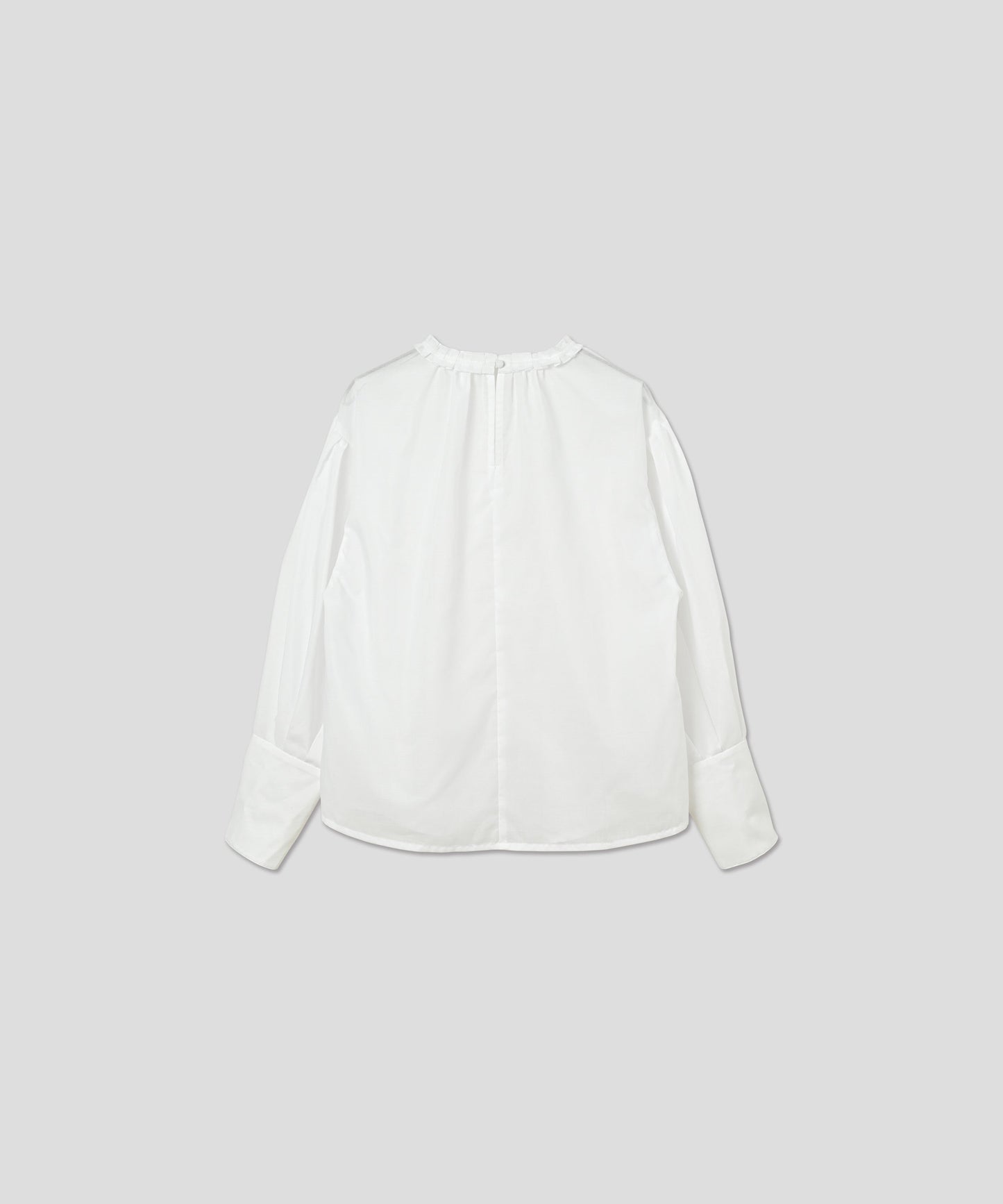 PLEATS COLLAR BLOUSE / WHT25HBL4059