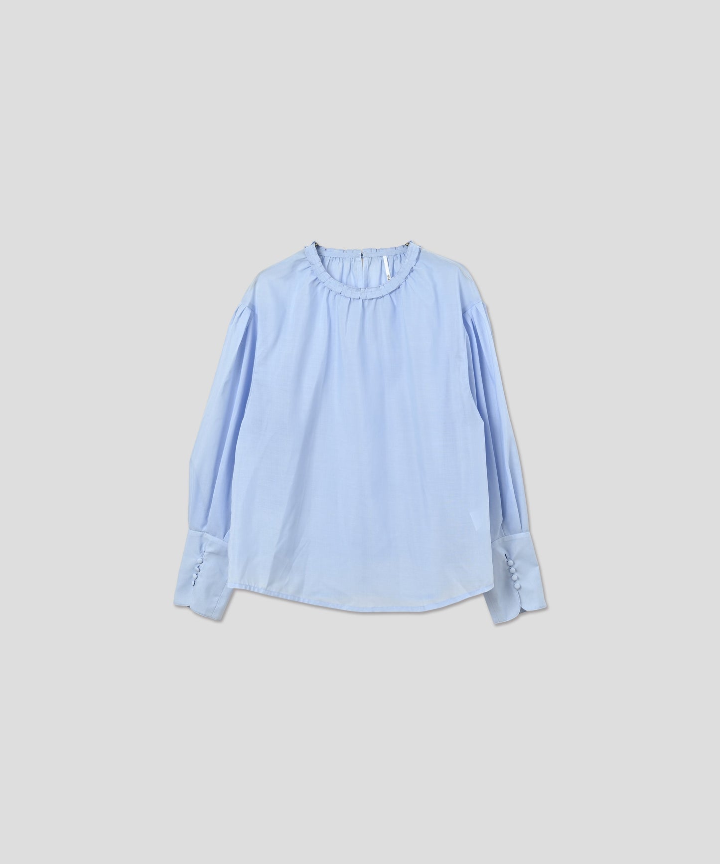 PLEATS COLLAR BLOUSE / WHT25HBL4059