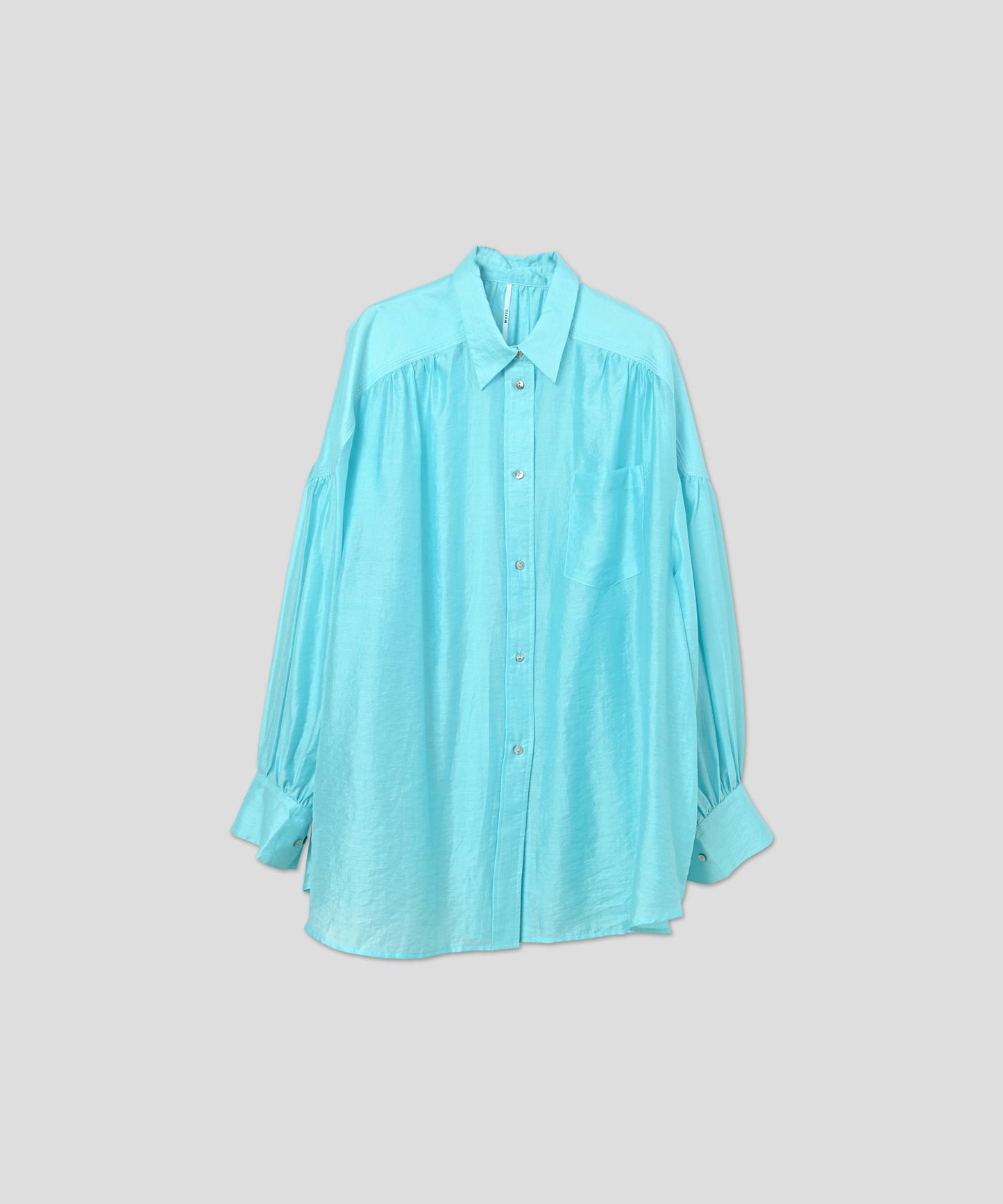 sheer volume blouse / WHT25HBL4065