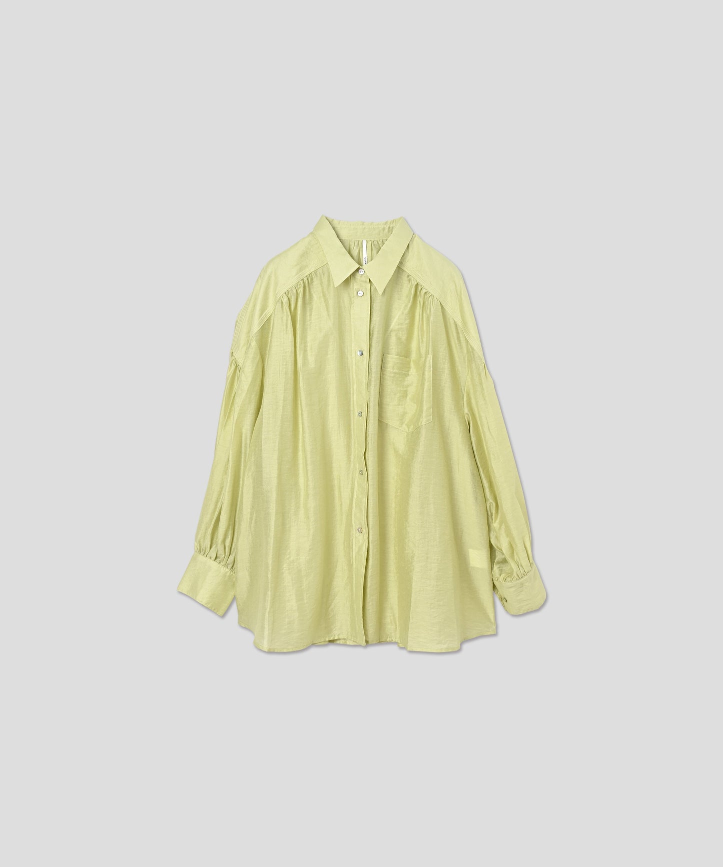 sheer volume blouse / WHT25HBL4065