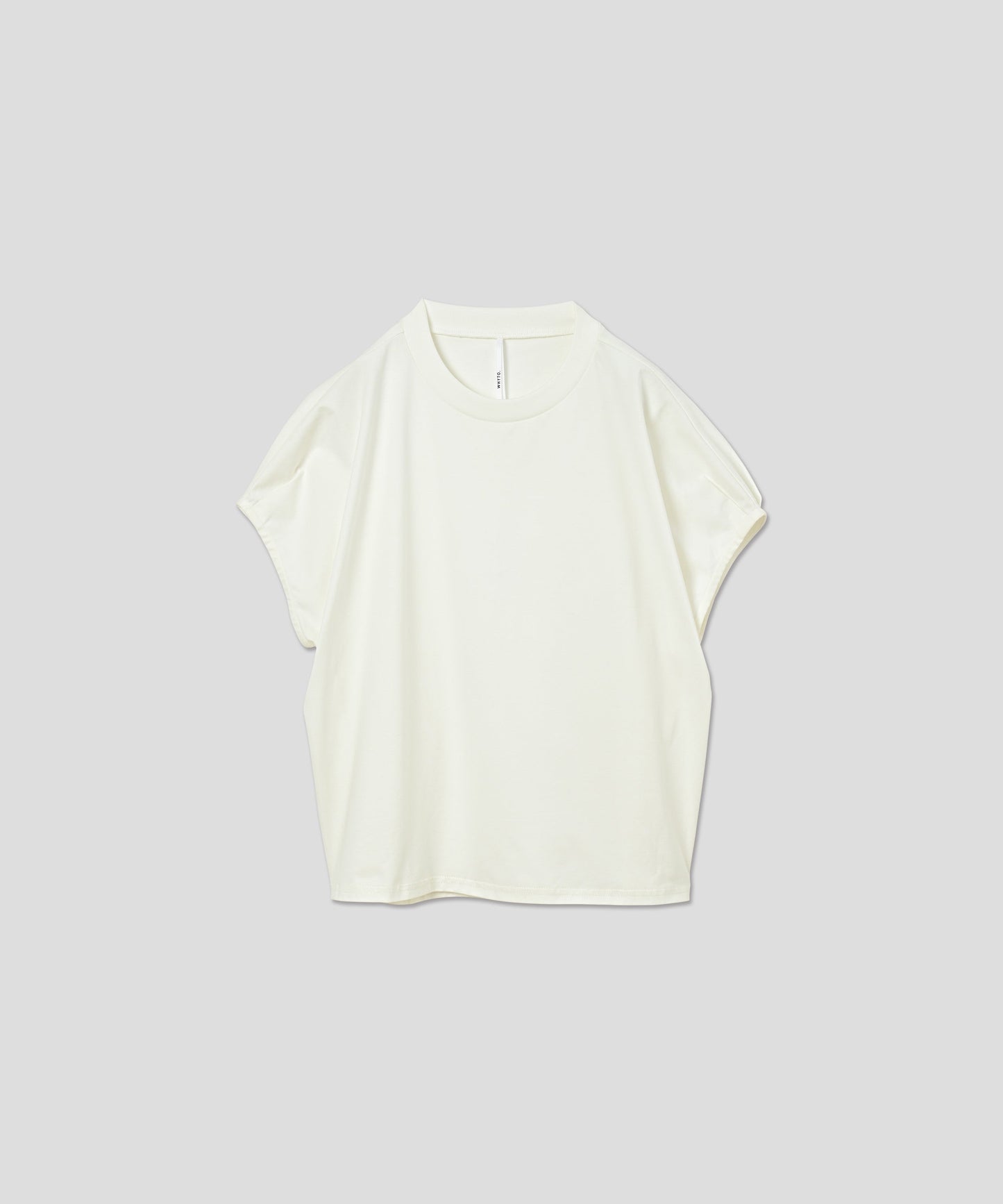 drop french sleeve tee / WHT25HBL4071
