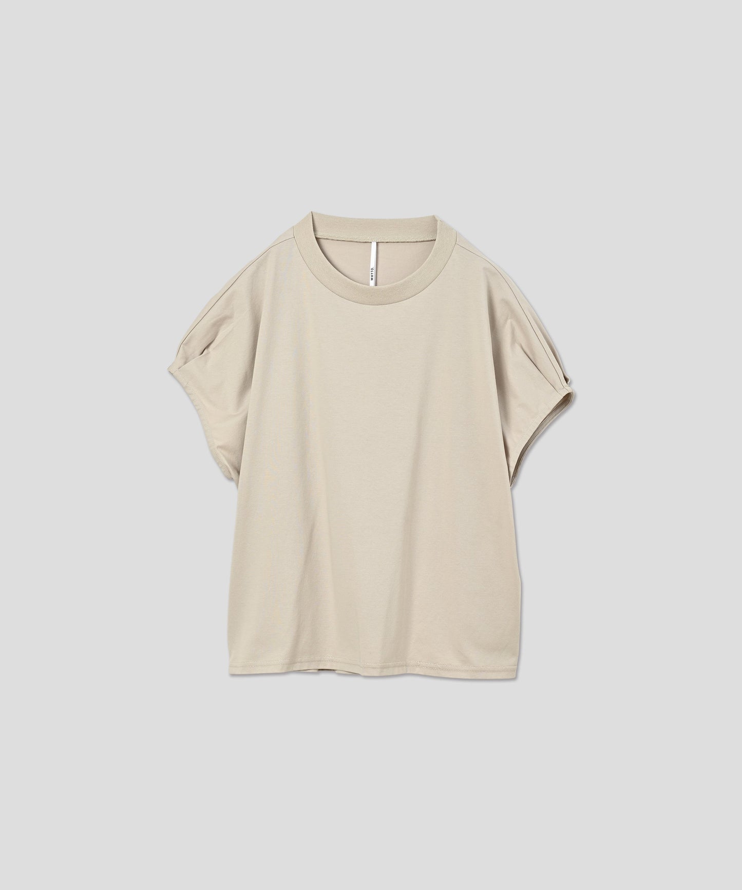 drop french sleeve tee / WHT25HBL4071