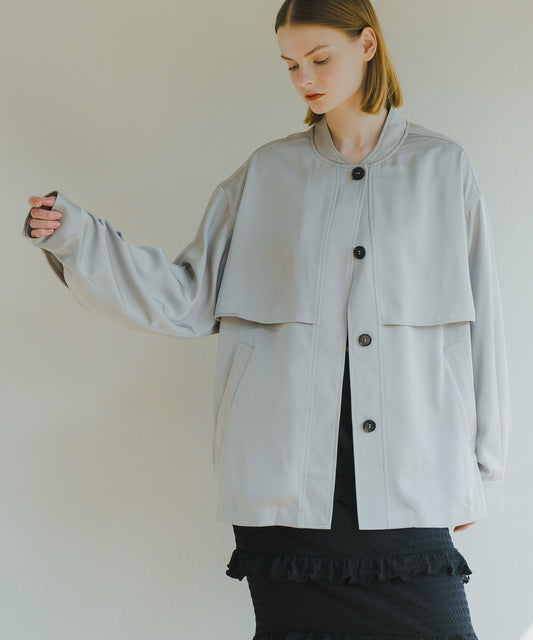 LAYERED BLOUSON / WHT25HJK4041