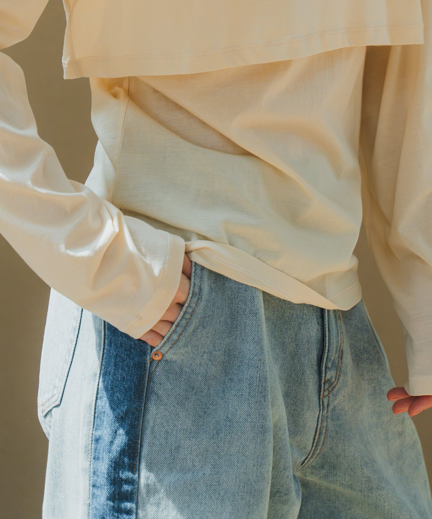 side line denim / WHT25HPT4053