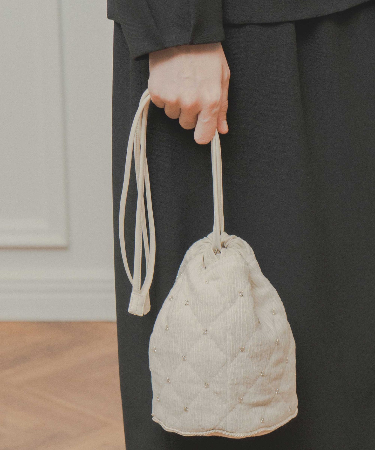 beads quilting bag / WHT26FAC4019