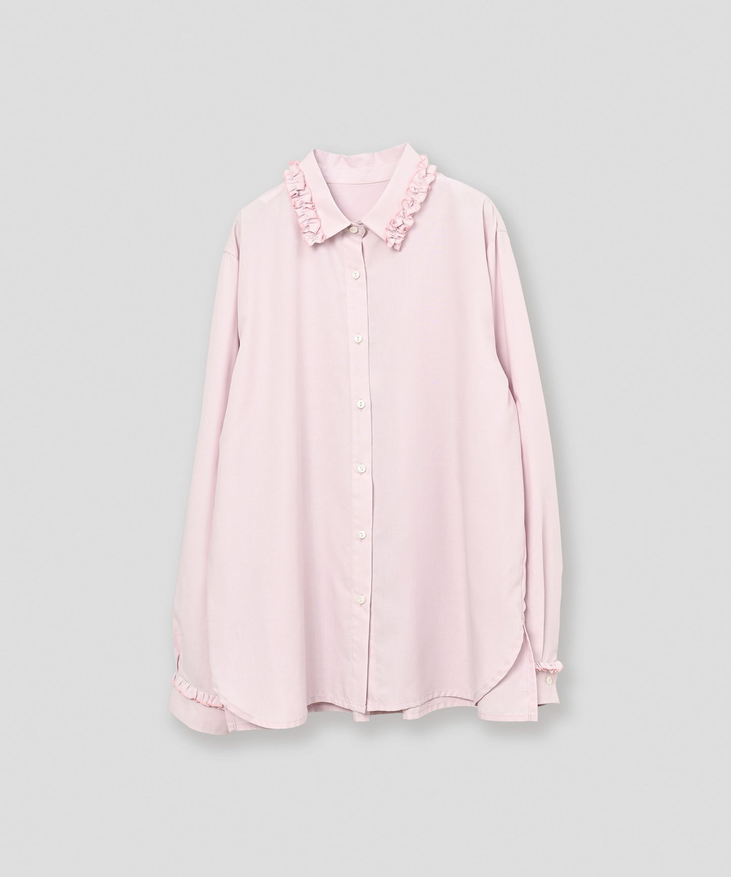 frill collar blouse / WHT26FBL4102