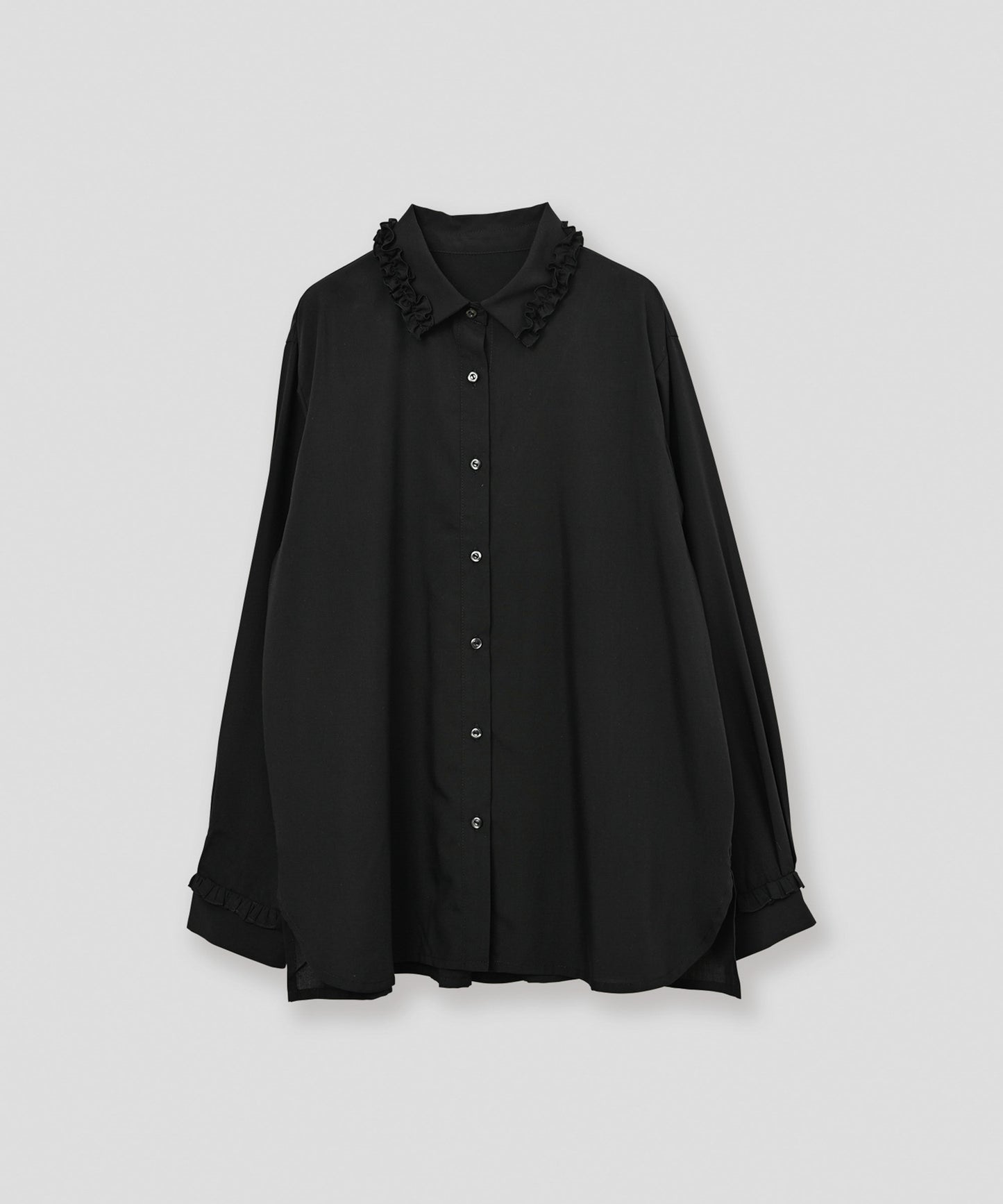 frill collar blouse / WHT26FBL4102